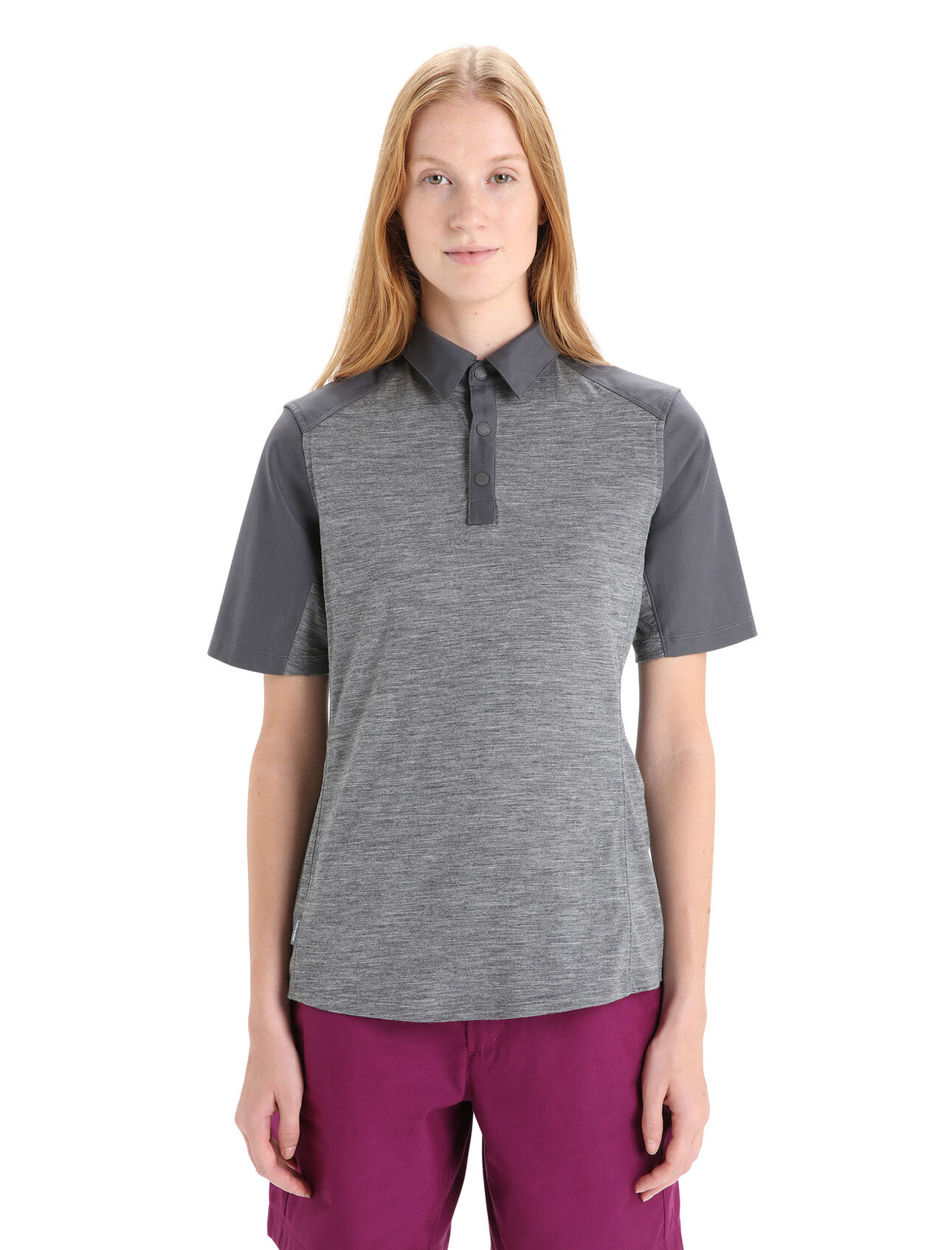 Haut manches courtes mérinos Hike Femme Chemise en mérinos léger et respirant idéale pour les aventures en montagne, le haut manches courtes Hike conviendra également à vos autres activités. 