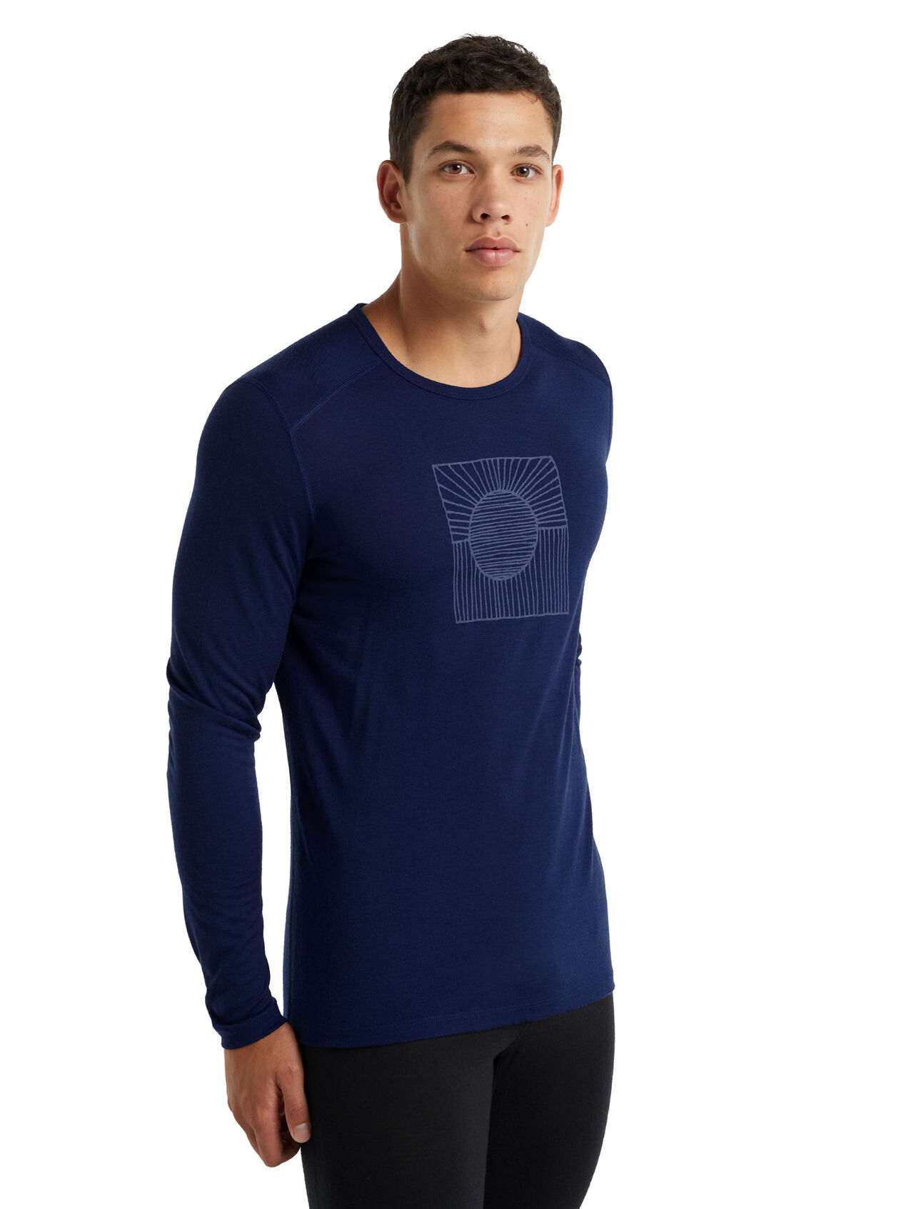 Merino 200 Oasis Long Sleeve Crewe Thermal Top Solar