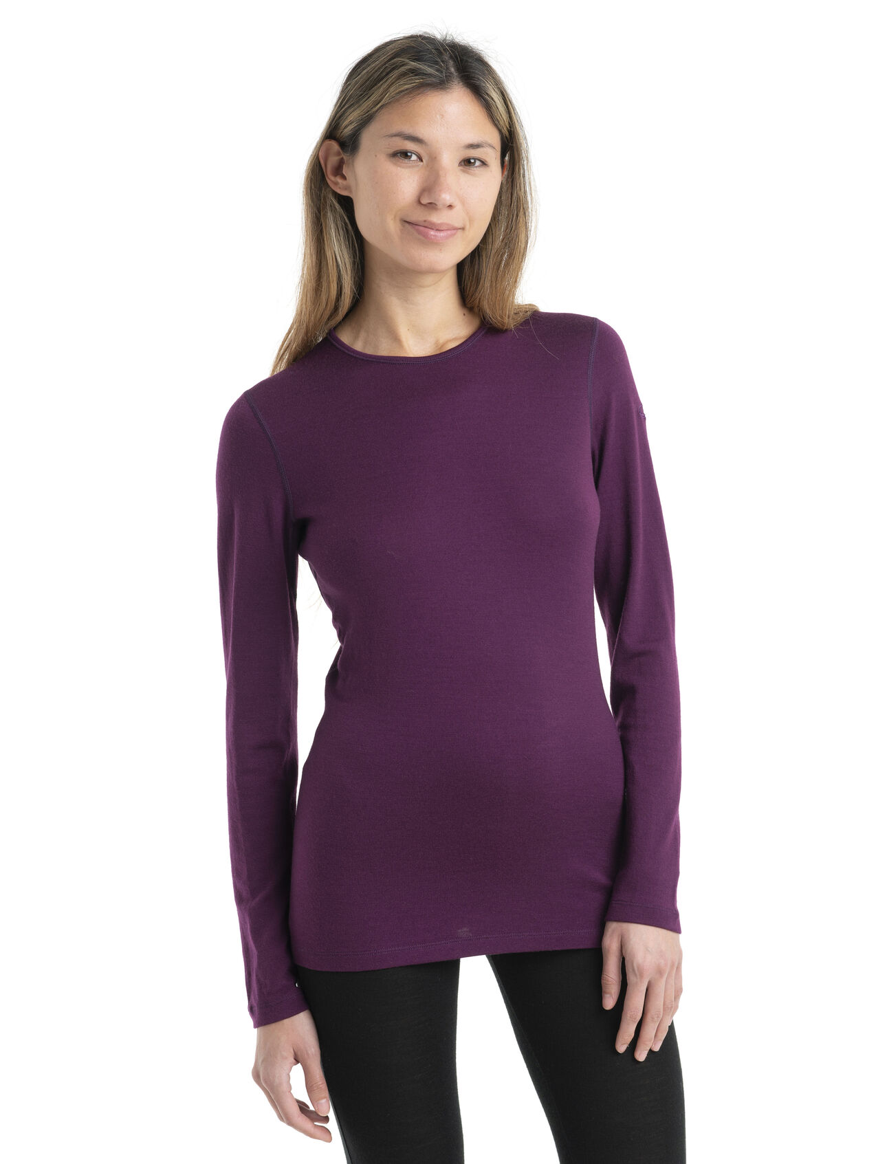 Women Bell Sleeve Thermos V-Neck Top Medium / Mauve