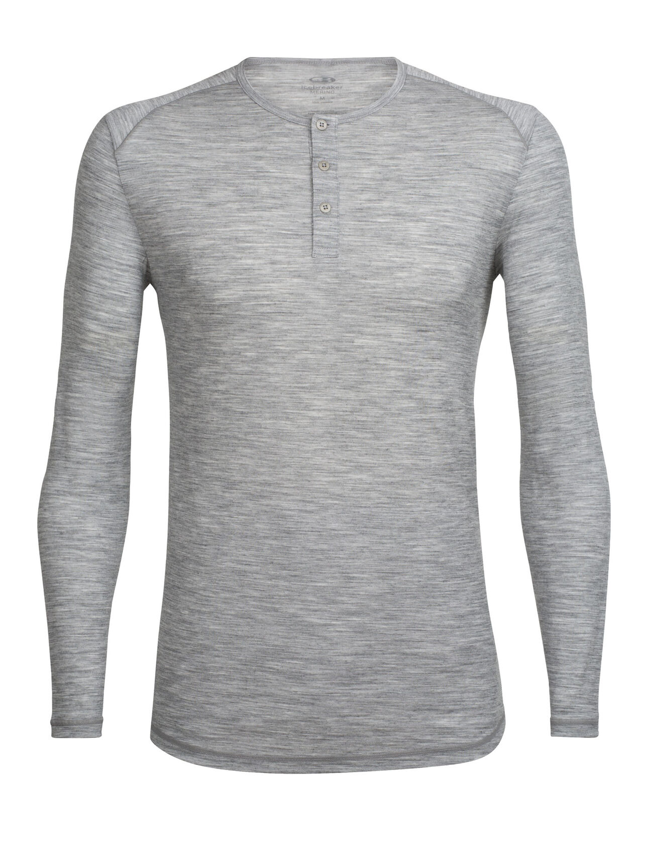 Mens Merino City Lite Long Sleeve Henley Top Icebreaker