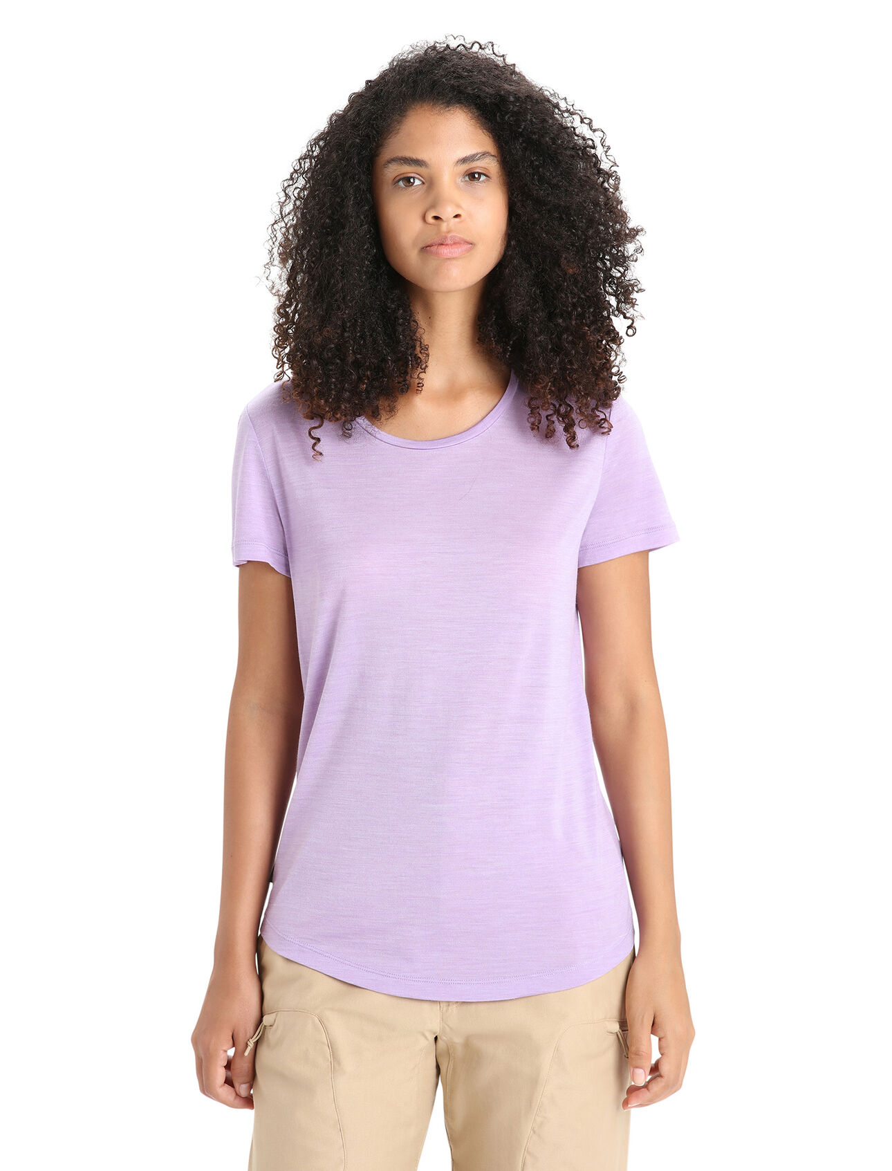 Womens Merino Sphere II Short Sleeve T-Shirt A soft merino-blend tee made with our lightweight Cool-Lite™ jersey fabric, the Sphere II Short Sleeve Tee provides natural breathability, odor resistance and comfort.