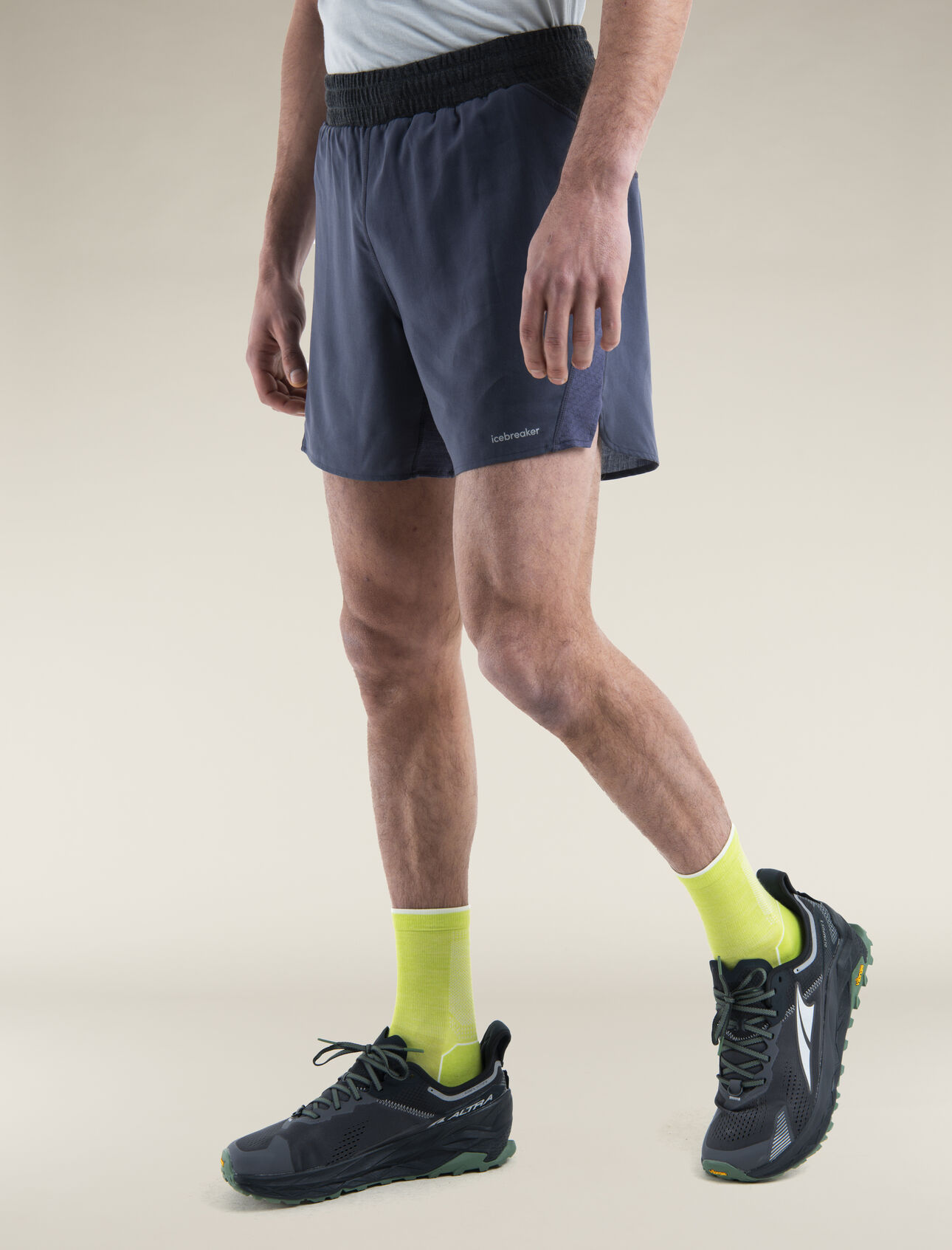 Mens Merino Blend 125 ZoneKnit™ Speed 6 Shorts Technical, lightweight running shorts built with intelligent body-mapped ventilation for high-intensity temperature regulation, the Merino 125 ZoneKnit™ Speed 6” Shorts feature our breathable Cool-Lite™ fabric blend.