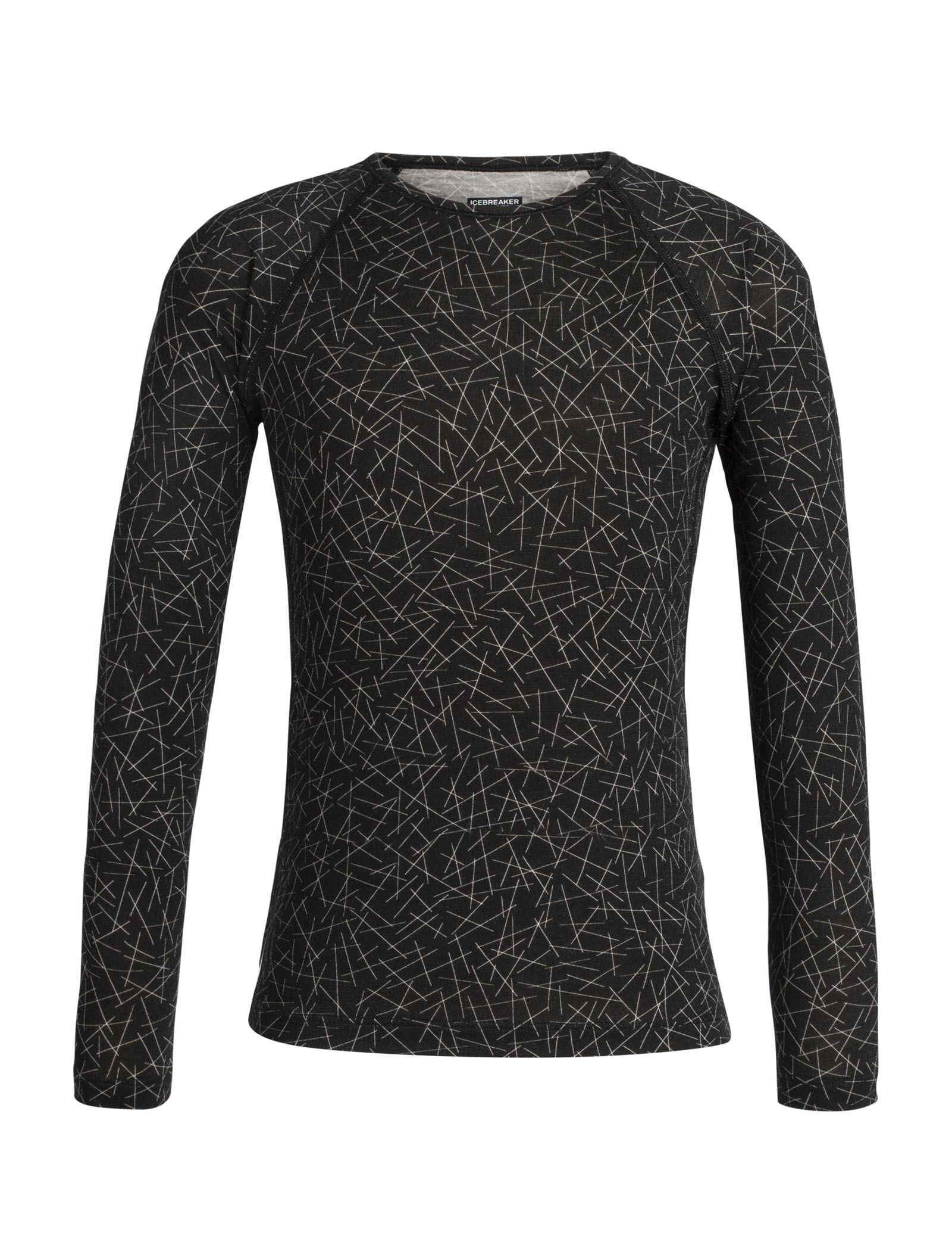 Merino 200 Oasis Long Sleeve Thermal Crewe Top Sky Paths Icebreaker CA