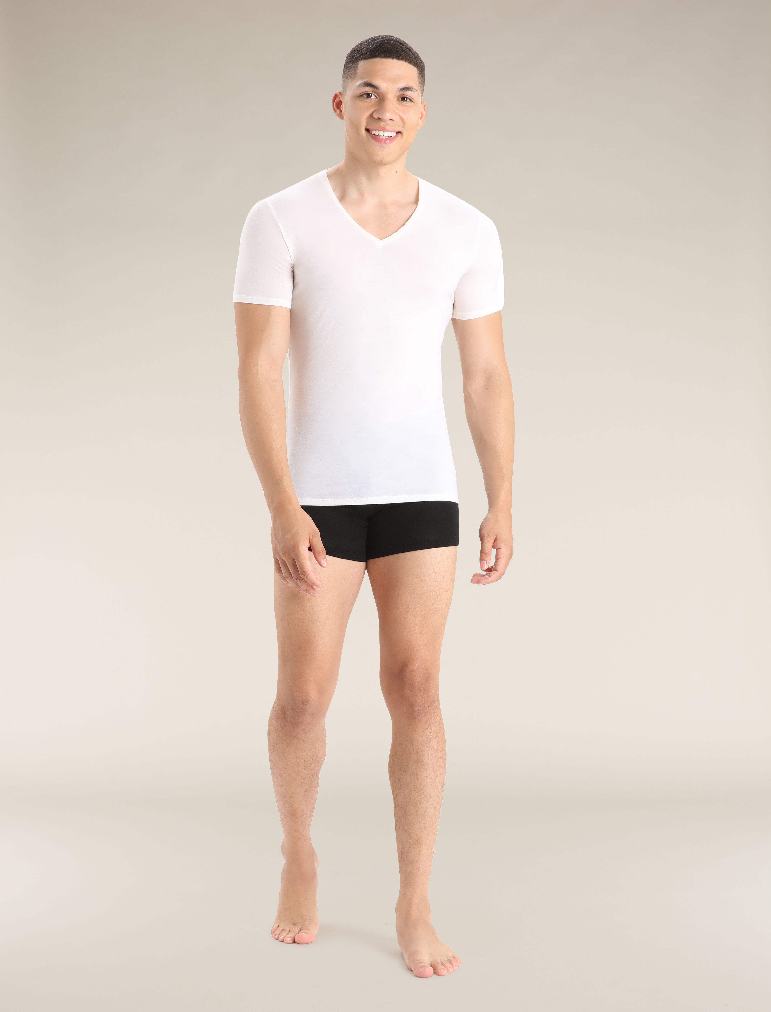 Merino Anatomica Short Sleeve V Neck T Shirt Icebreaker UK