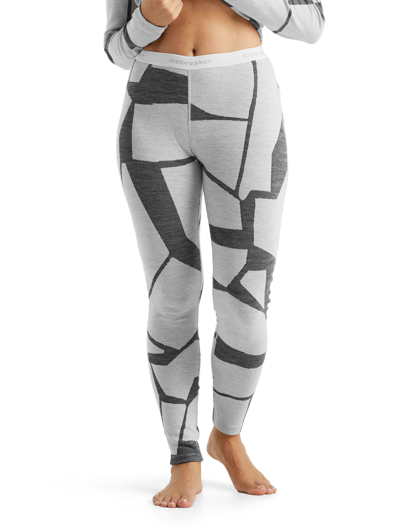 Leggings termici in lana merino 250 Vertex Fractured Landscapes