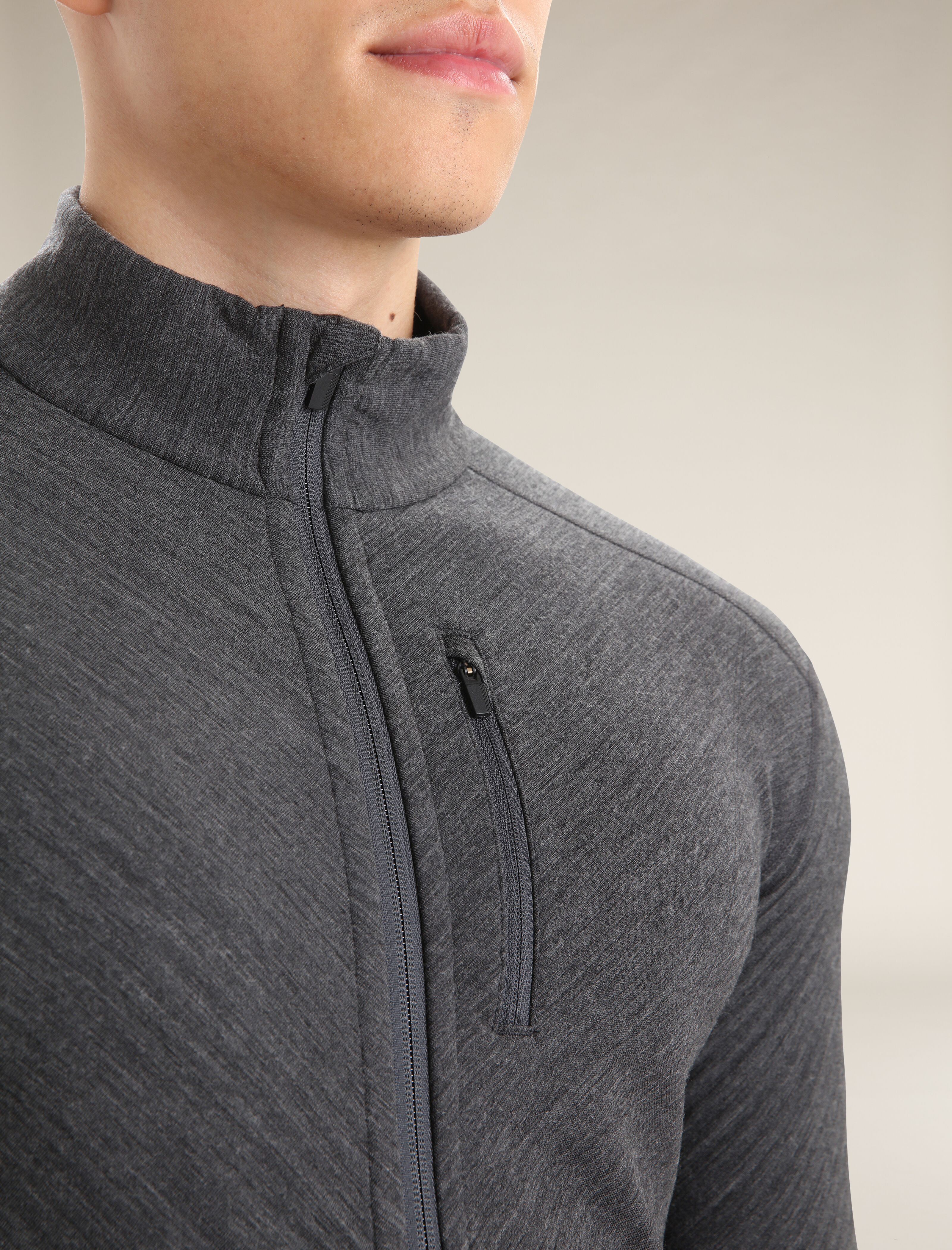 Men s RealFleece Merino Descender Long Sleeve Zip Jacket