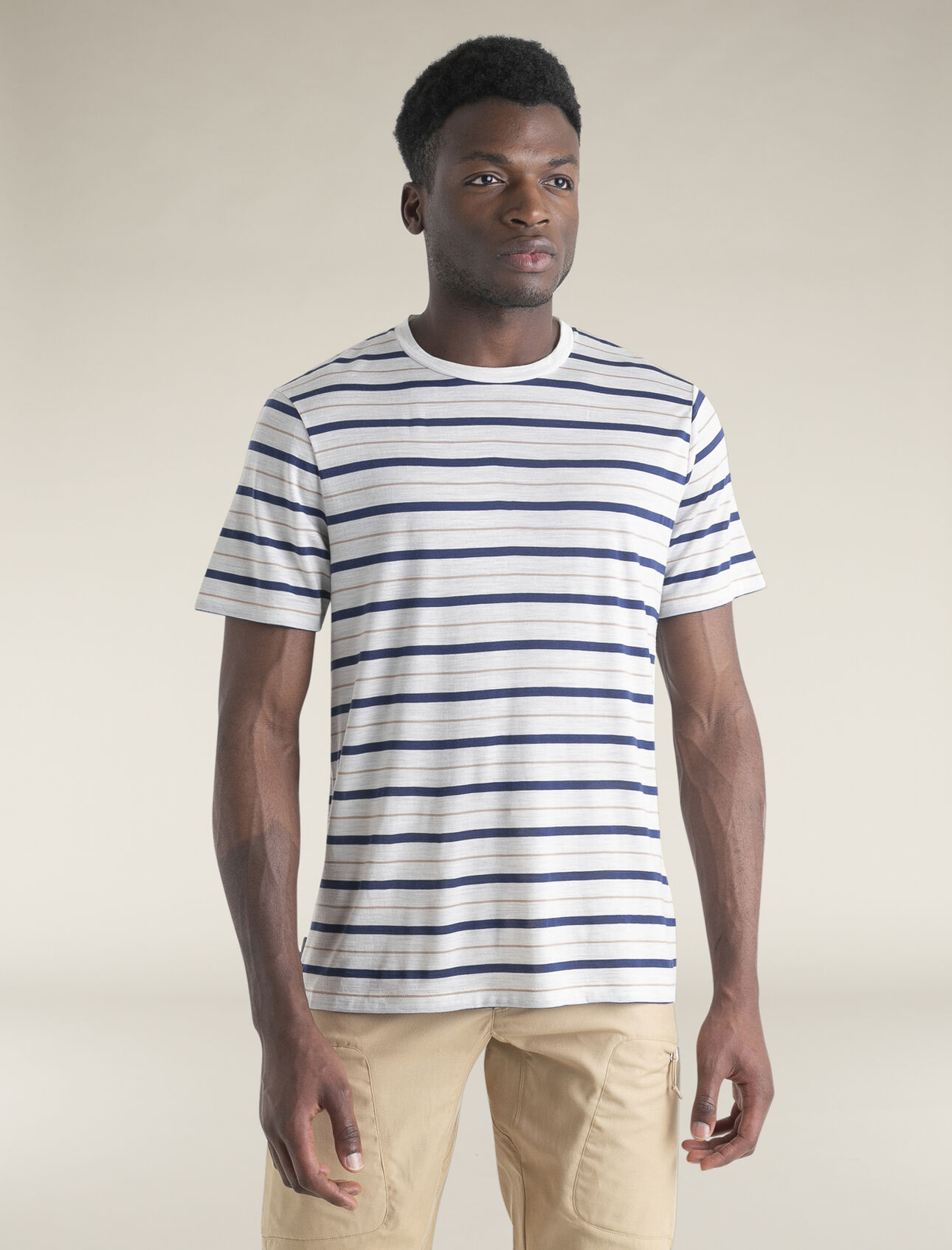Merino Blend Wave T-Shirt Stripe