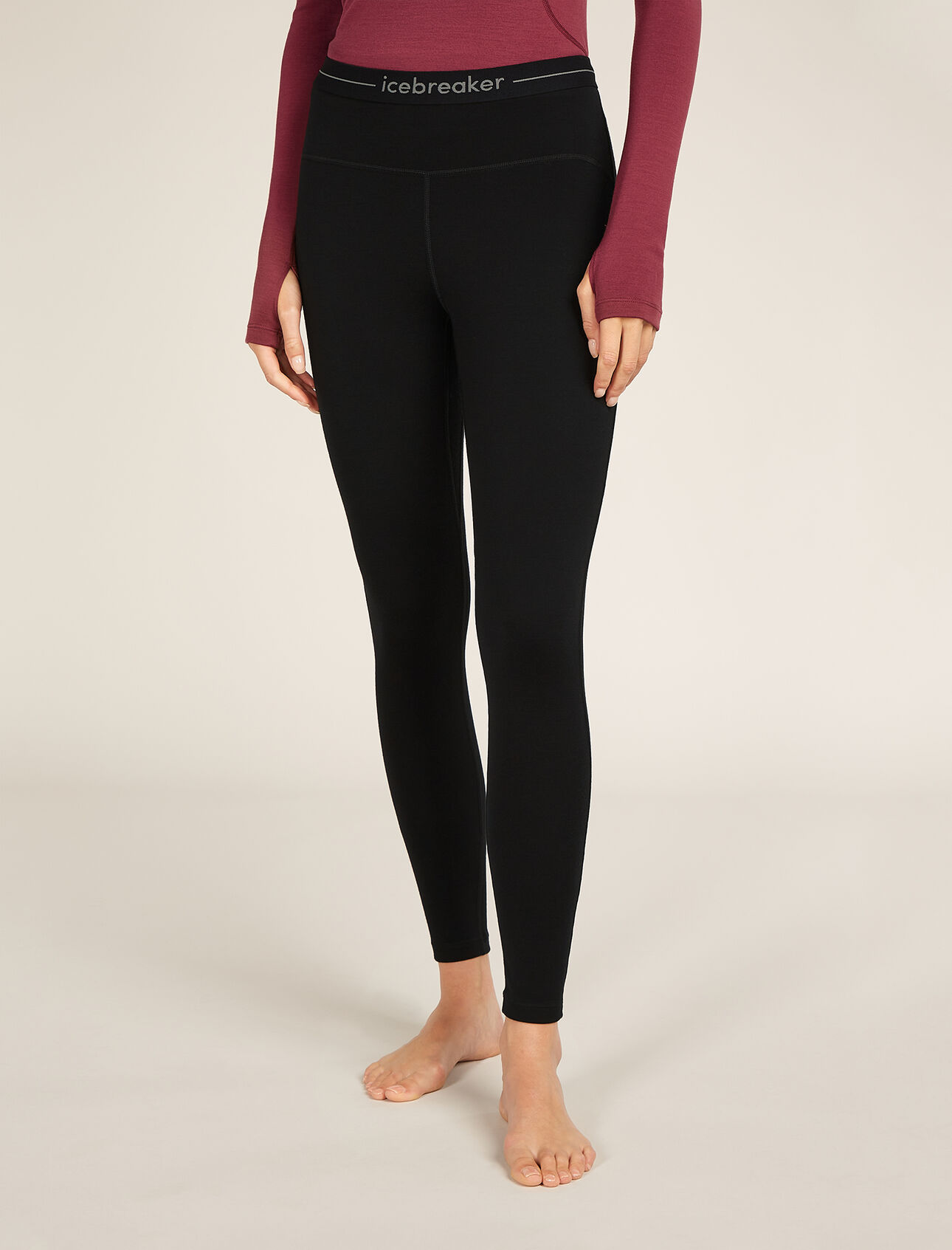 Womens 300 MerinoFine™ Polar Thermal Leggings Heavyweight 100% Merino wool (excluding waistband) base layer bottoms designed to keep you warm and comfortable on the coldest of days, the 300 MerinoFine™ Polar Leggings feature our premium, luxuriously soft ultra-fine merino fibres that are incredibly soft next to skin.