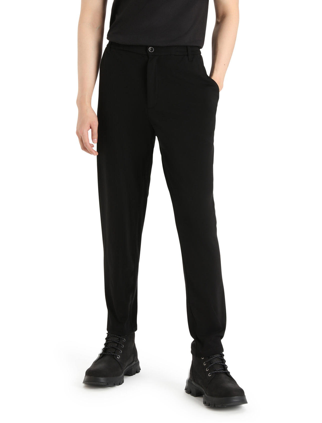 Mens MerinoFine™ Interlock Pants Classic chino-style pants made with luxuriously soft, 15.5 micron 100% pure merino wool fibers, the MerinoFine™ Interlock Pants are naturally comfortable, breathable and odor-resistant.