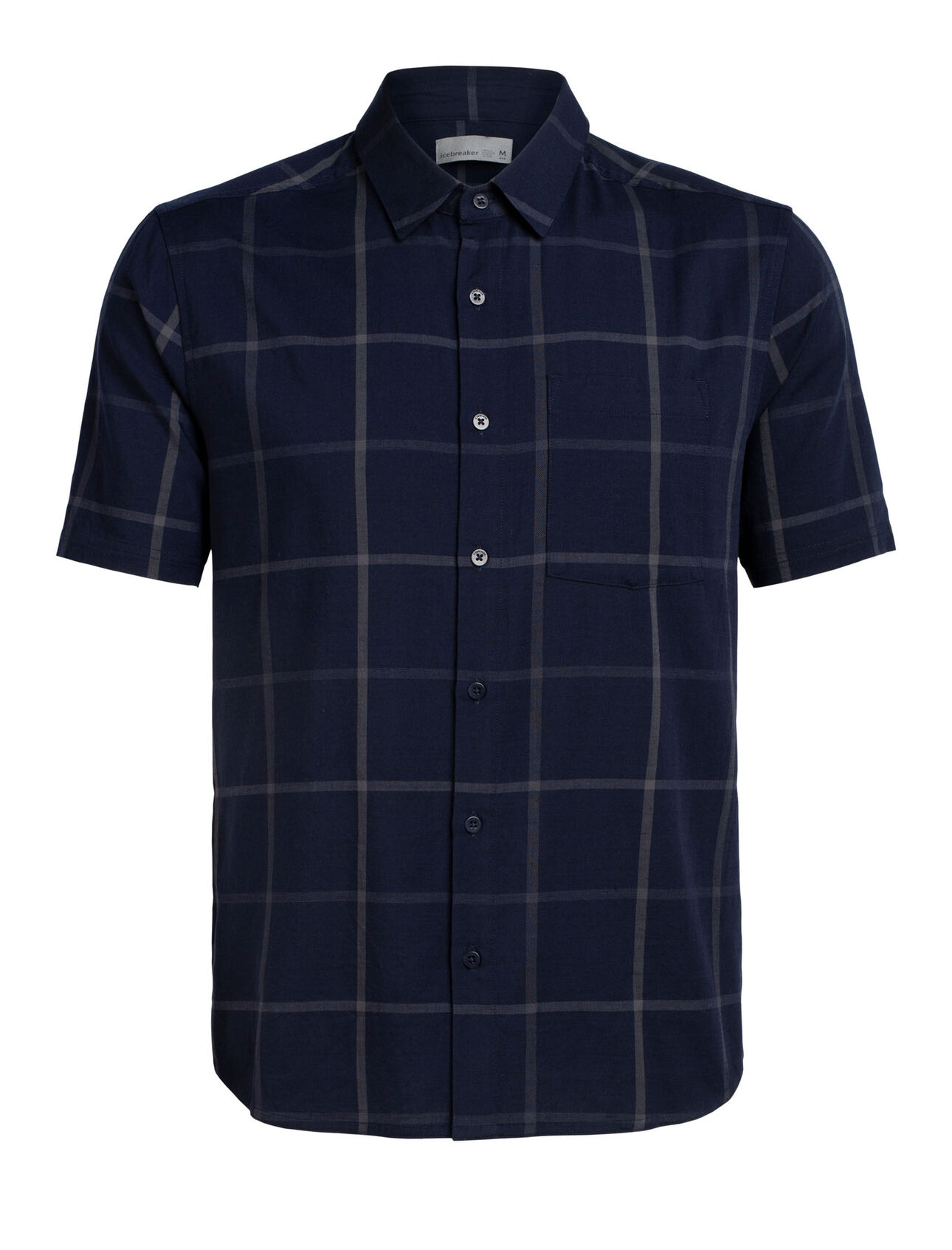 Mens Cool-Lite™ Merino Compass Short Sleeve Shirt A lightweight woven men’s merino wool shirt for travel or daily life, the Compass Flannel Short Sleeve Shirt combines classic style with modern natural fabrics.