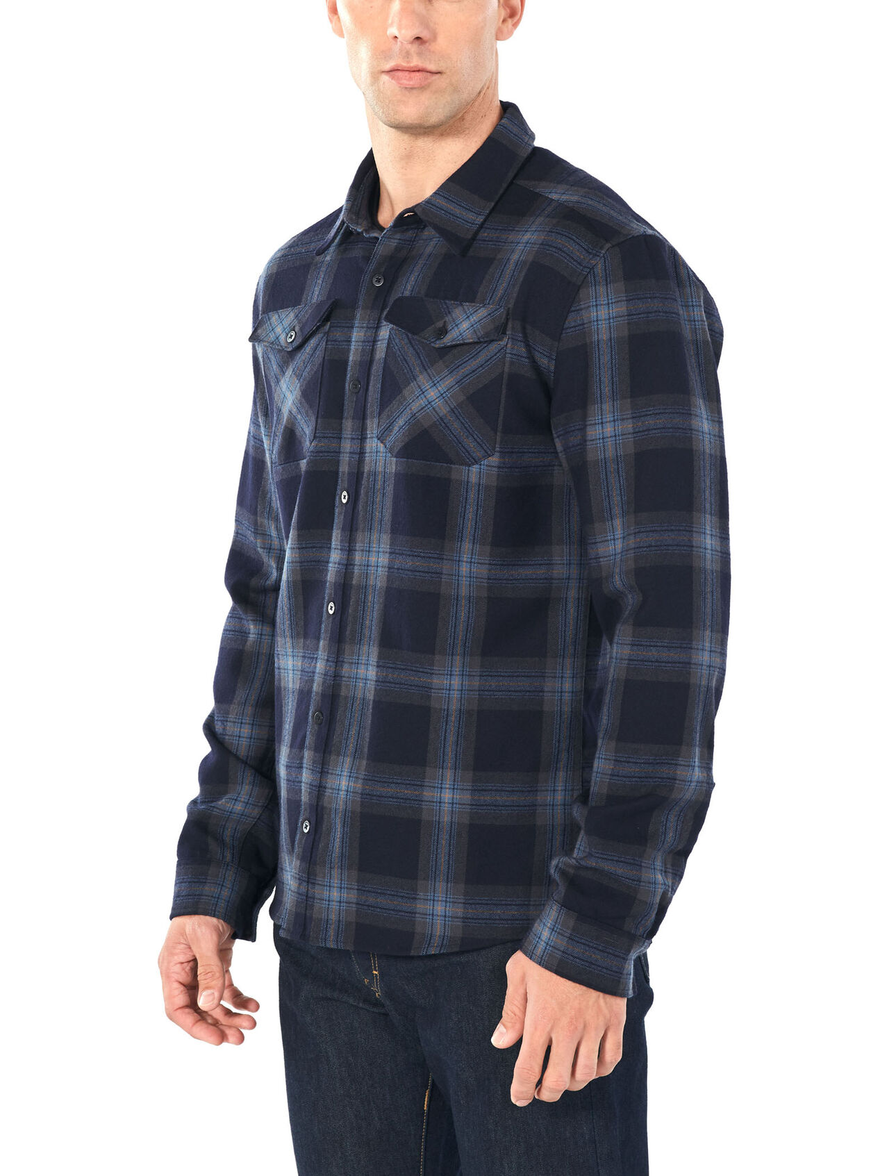 long sleeve shirt under flannel