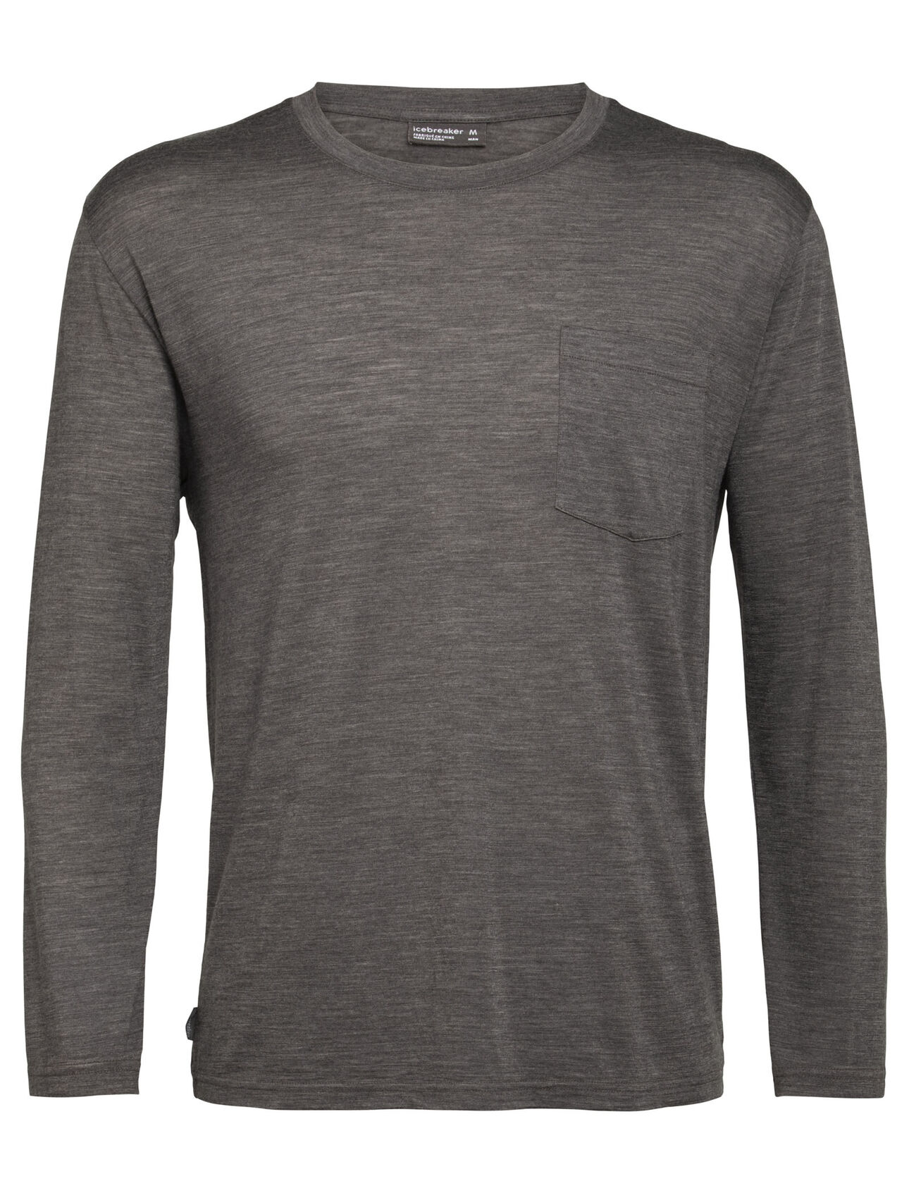 Merino Nature Dye Drayden Langarmshirt mit Brusttasche