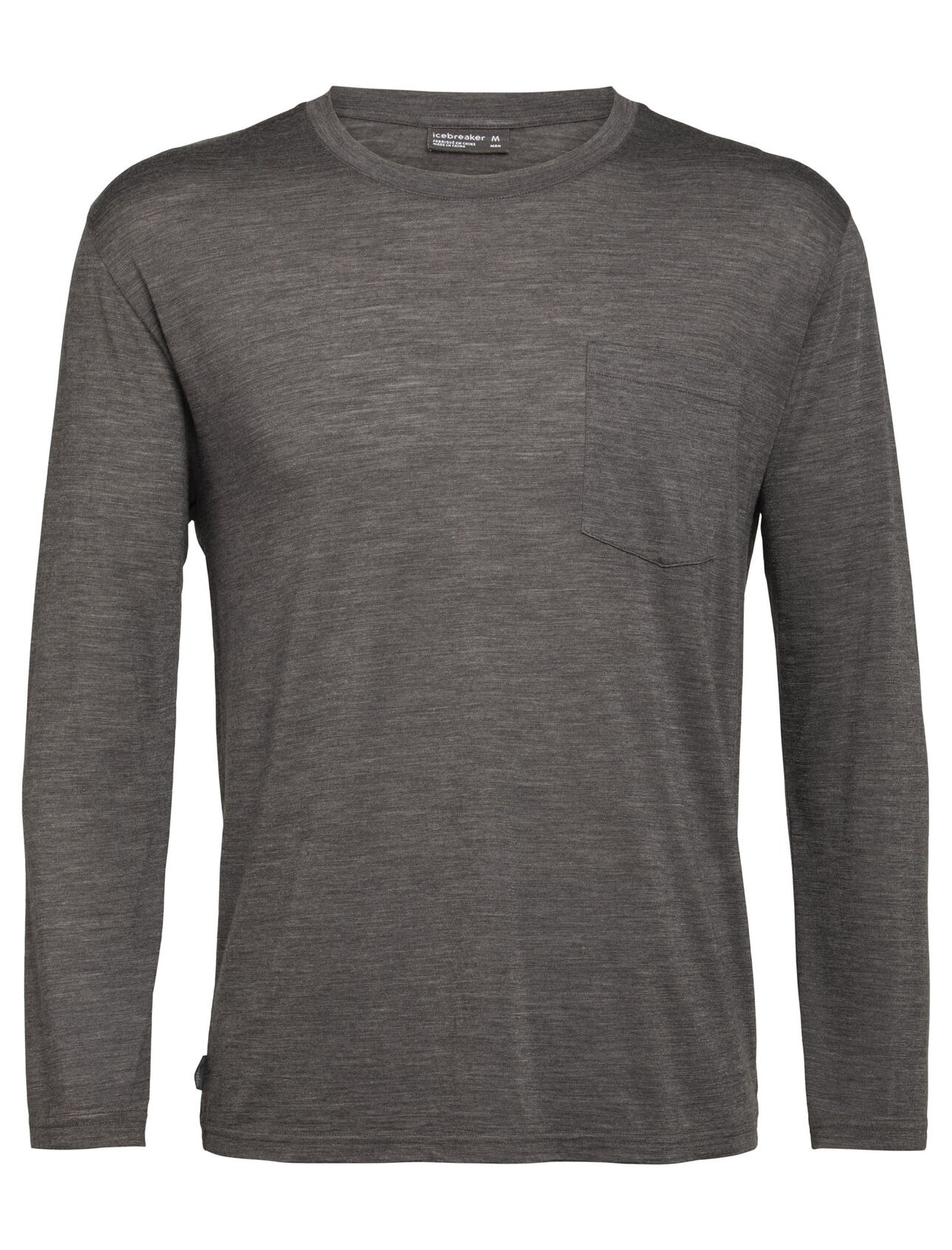 Mens Nature Dye Merino Drayden Long Sleeve Pocket Crewe T-Shirt Featuring our highly breathable Cool-Lite™ fabric and dyed using natural, sustainably sourced plant pigments, the Nature Dye Drayden Long Sleeve Pocket Crewe is a casual yet conscious everyday T-shirt. 