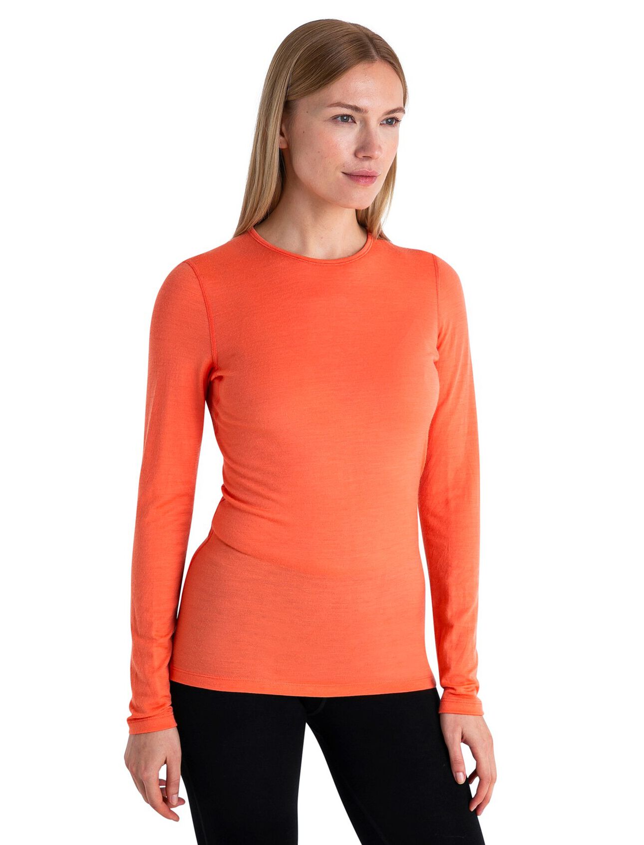 Haut col rond isotherme Oasis Long Sleeve Crewe 200 en mérinos