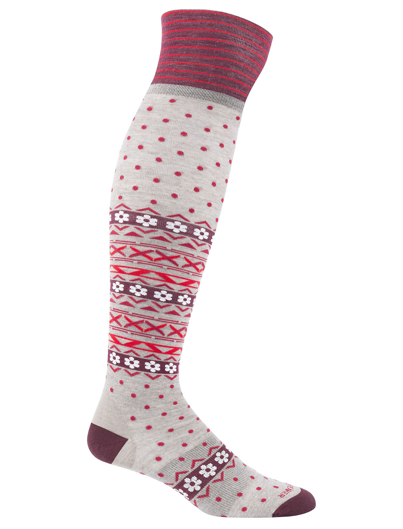 Lifestyle Fine Gauge Over The Knee Sock Dotty