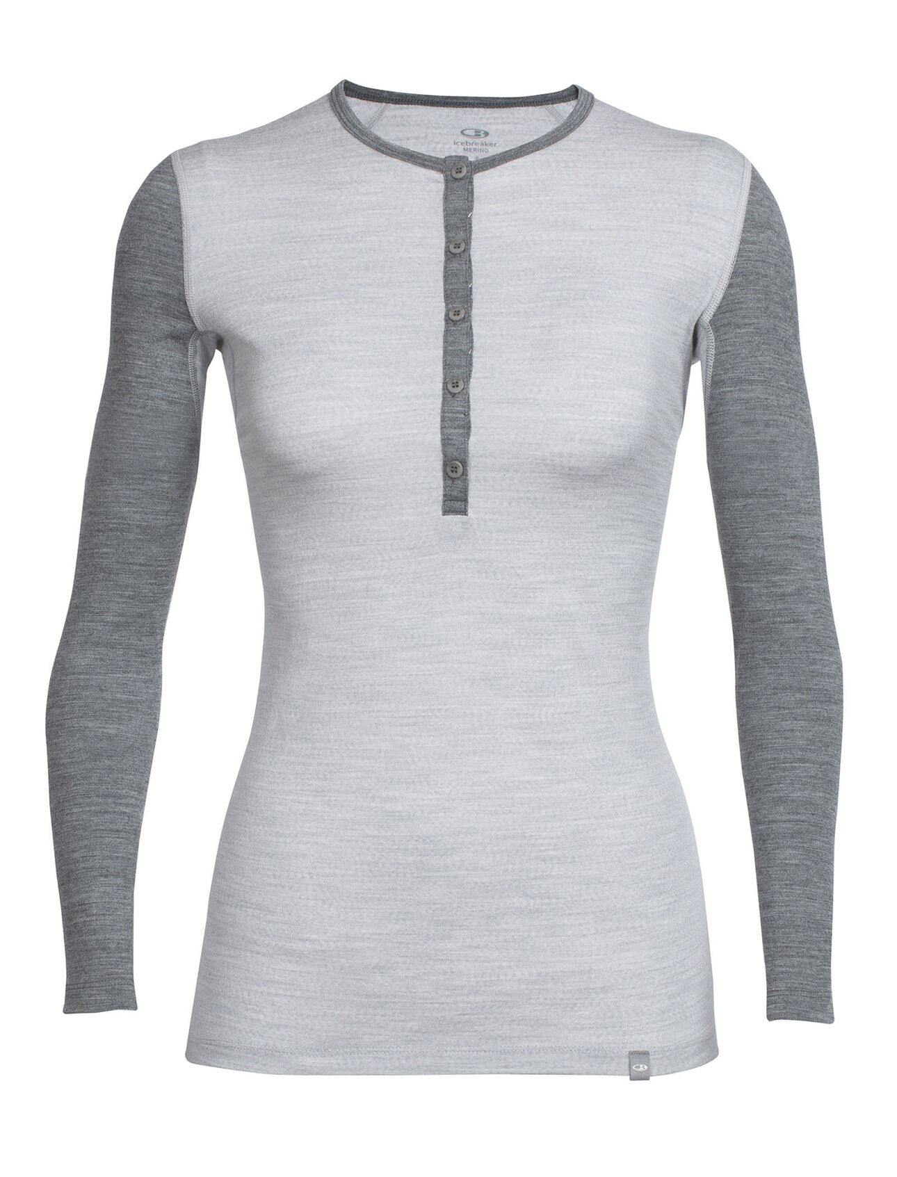 Womens Merino Crush Long Sleeve Henley Top Icebreaker