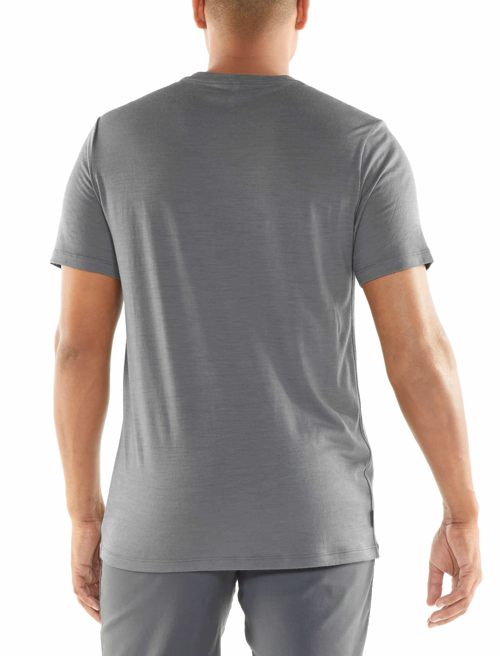 Icebreaker Mens Tech Lite Ss Crewe Running Wolf T-Shirt