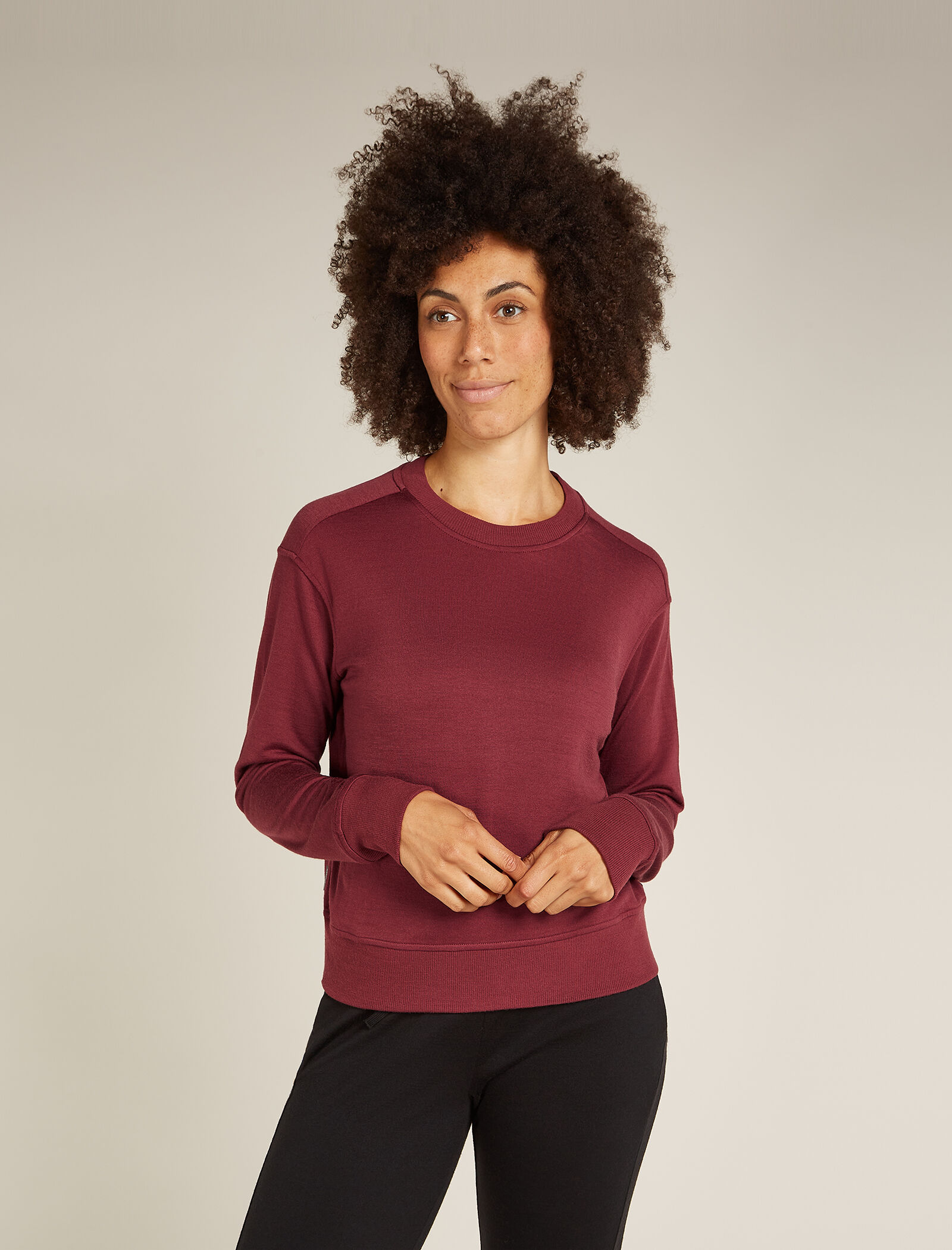 Maroon sweatshirt women's clearance
