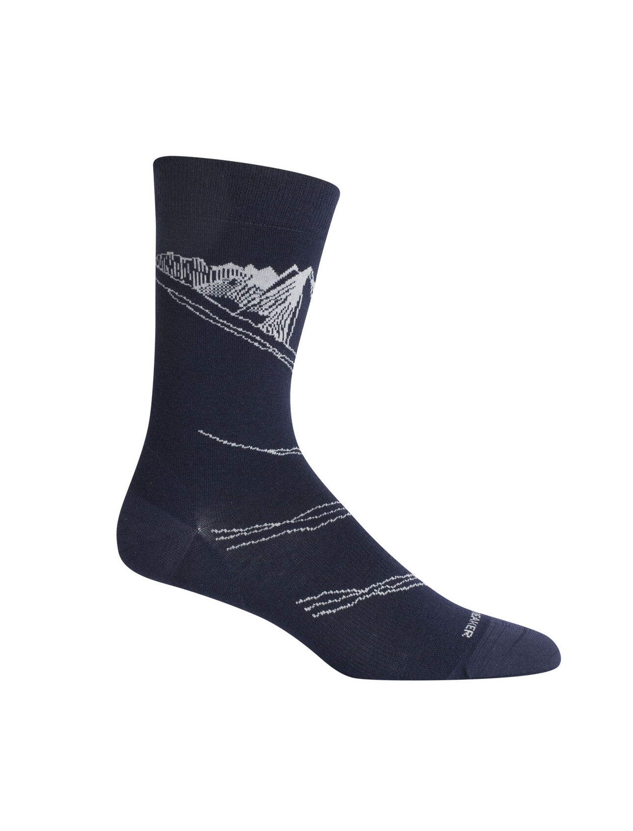 Chaussettes Vie quotidienne Lifestyle Fine Gauge Crew Peak in Reach en mérinos