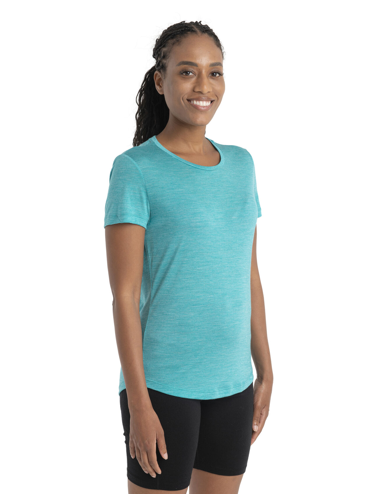 Womens Merino Sphere II Short Sleeve Tee A soft merino-blend tee made with our lightweight Cool-Lite™ jersey fabric, the Sphere II Short Sleeve Tee provides natural breathability, odor resistance and comfort.