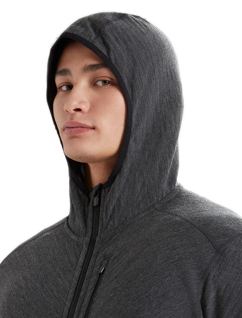 RealFleece Merino Descender Long Sleeve Zip Hood Icebreaker US