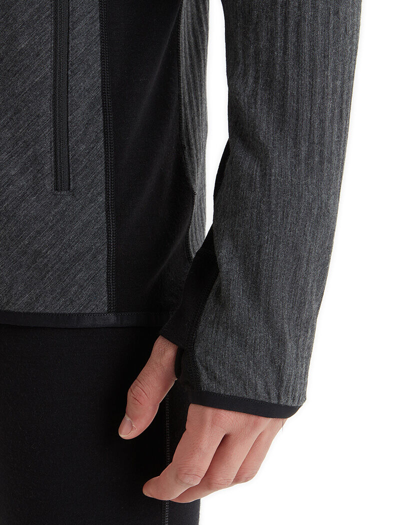 Descender long sales sleeve zip hood