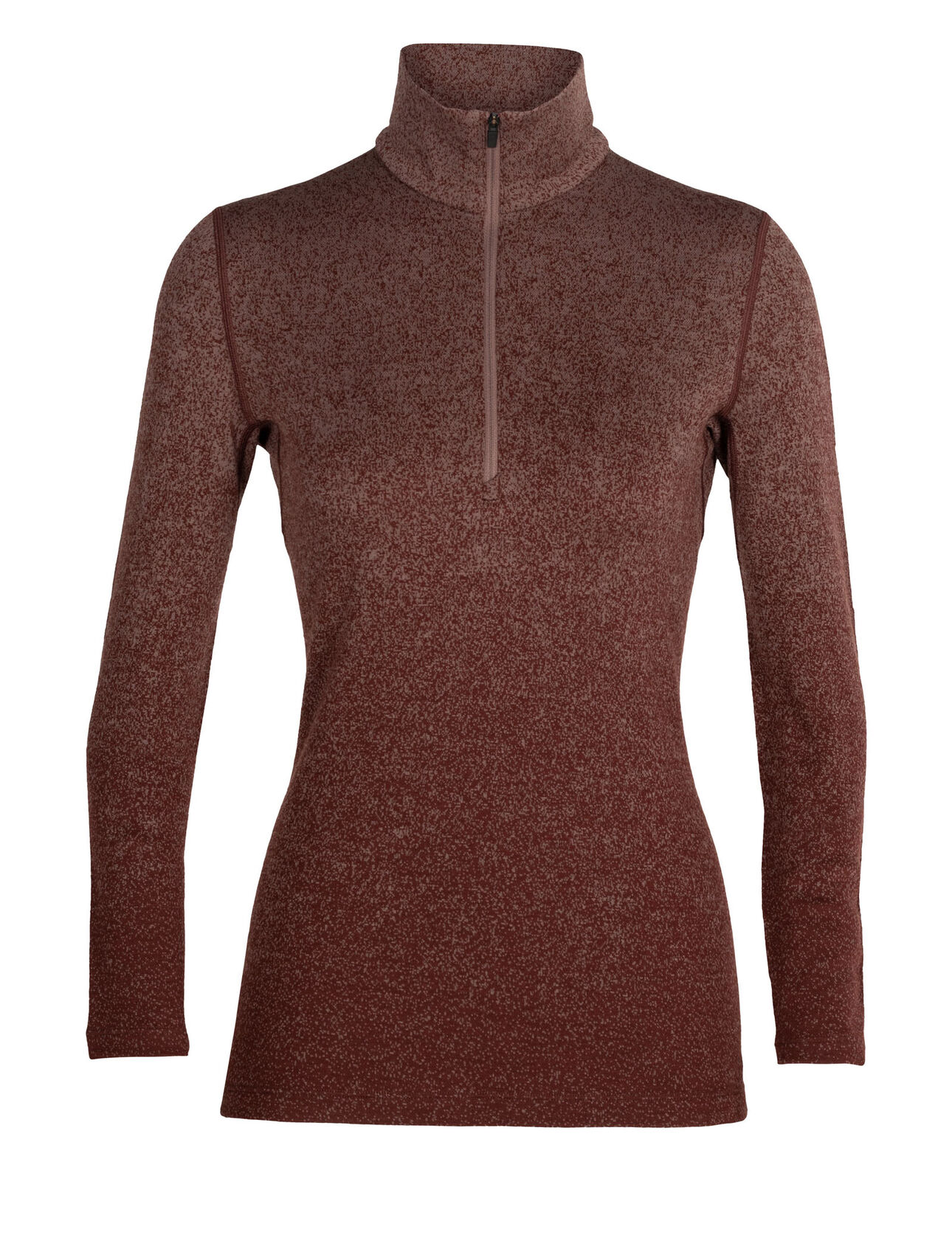 Top termico in lana merino a maniche lunghe con mezza zip 250 Vertex Into the Deep