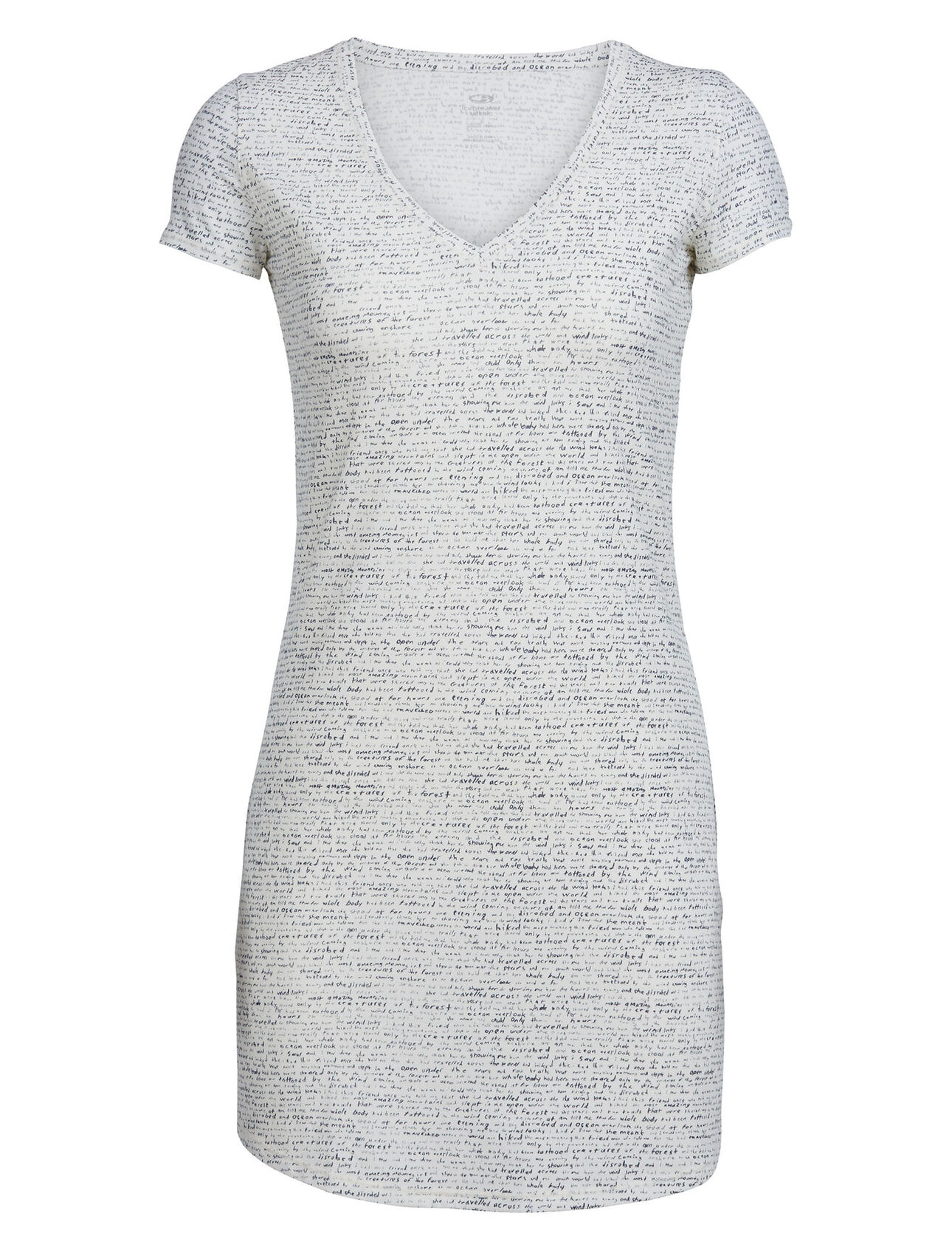 Womens Merino Cool Lite Yanni Short Sleeve V Dress Windstorm Icebreaker