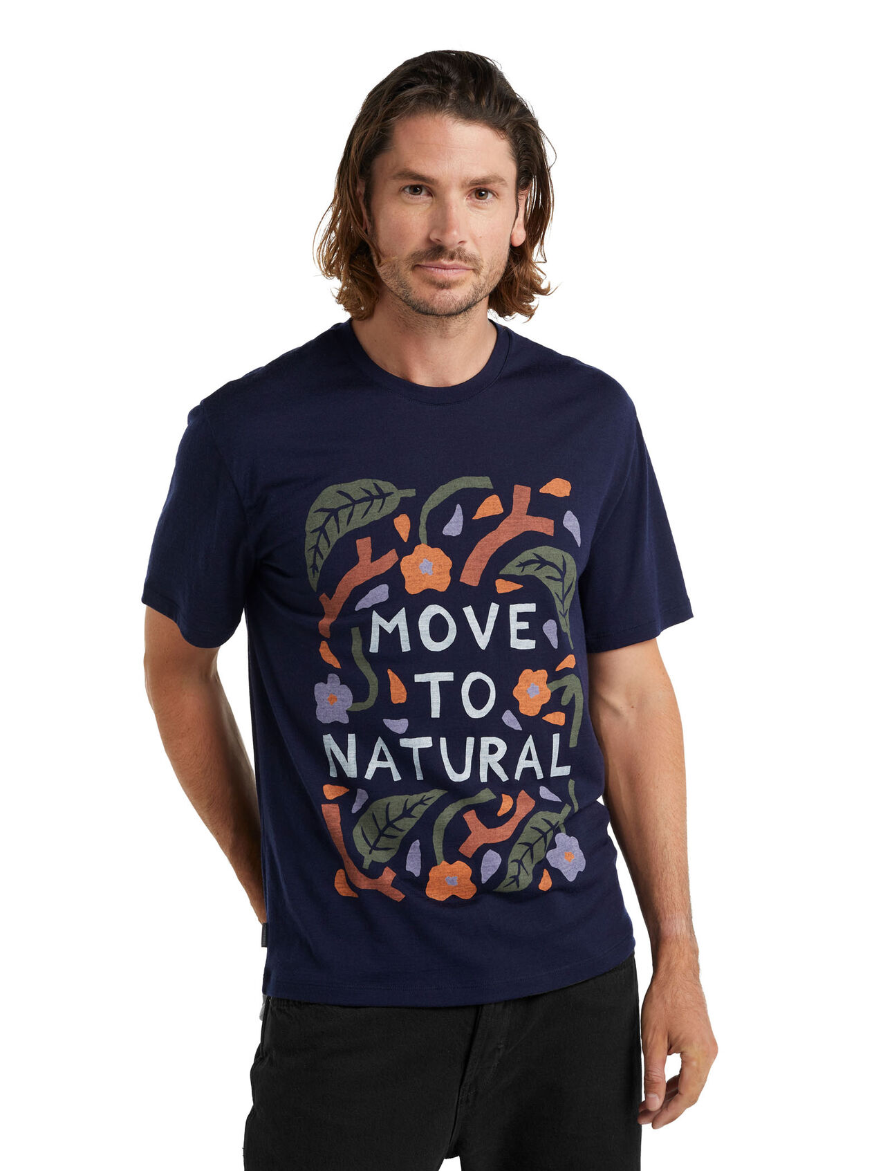 T-shirt manches courtes mérinos icebreaker x Luke Arnold Move to Natural