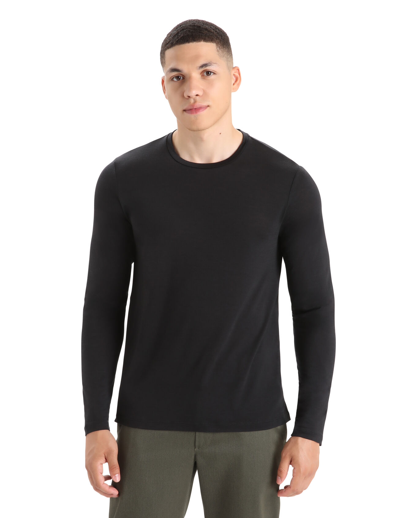 Mens Merino Sphere II Long Sleeve T-Shirt A soft merino-blend tee made with our lightweight Cool-Lite™ jersey fabric, the Sphere II Long Sleeve Tee provides natural breathability, odor resistance and comfort.