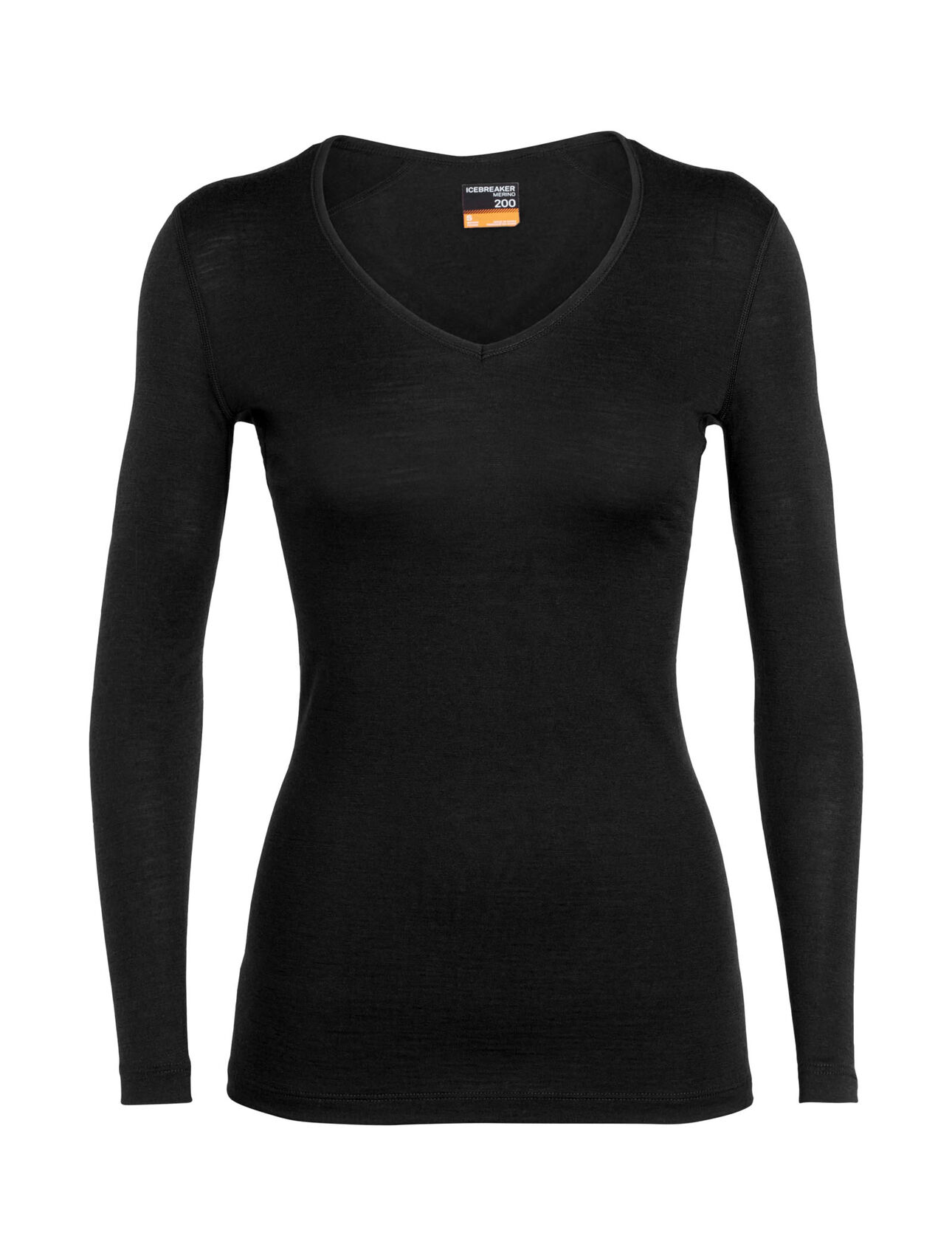 Neck Icebreaker 200 (US) V - Top Thermal Long Merino Sleeve Oasis