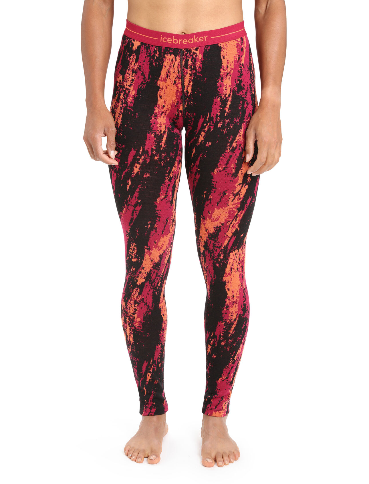 Womens Merino 250 Vertex Leggings Sedimentary Incredibly warm merino base layer bottoms with a unique jacquard pattern, the 250 Vertex Leggings Sedimentary are a go-to piece for winter layering—ideal for skiing, snowshoeing and other cold-weather pursuits. The all-over graphic print draws inspiration from the geologic layers of the world's mountains.