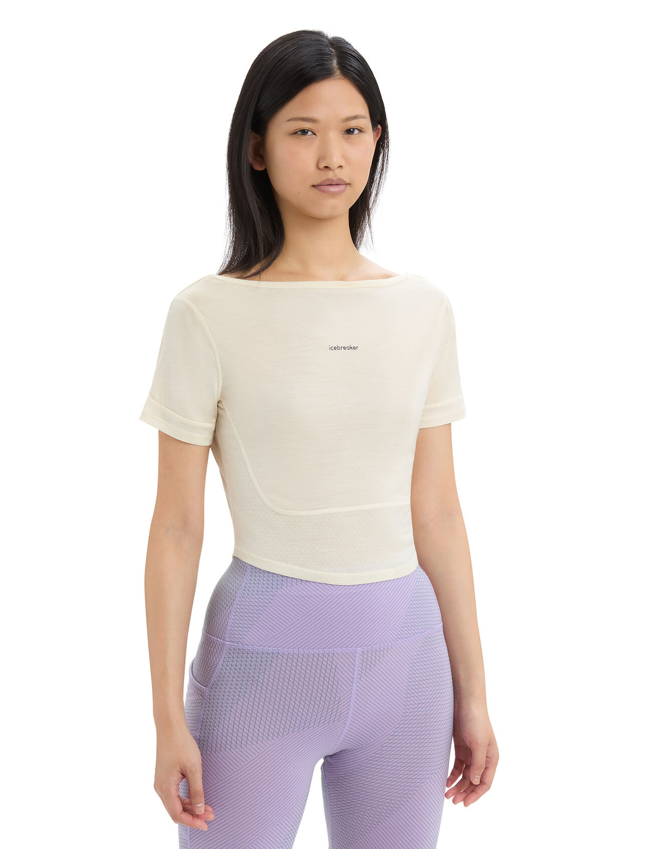 Camiseta de manga corta con espalda redonda ZoneKnit™ Merino