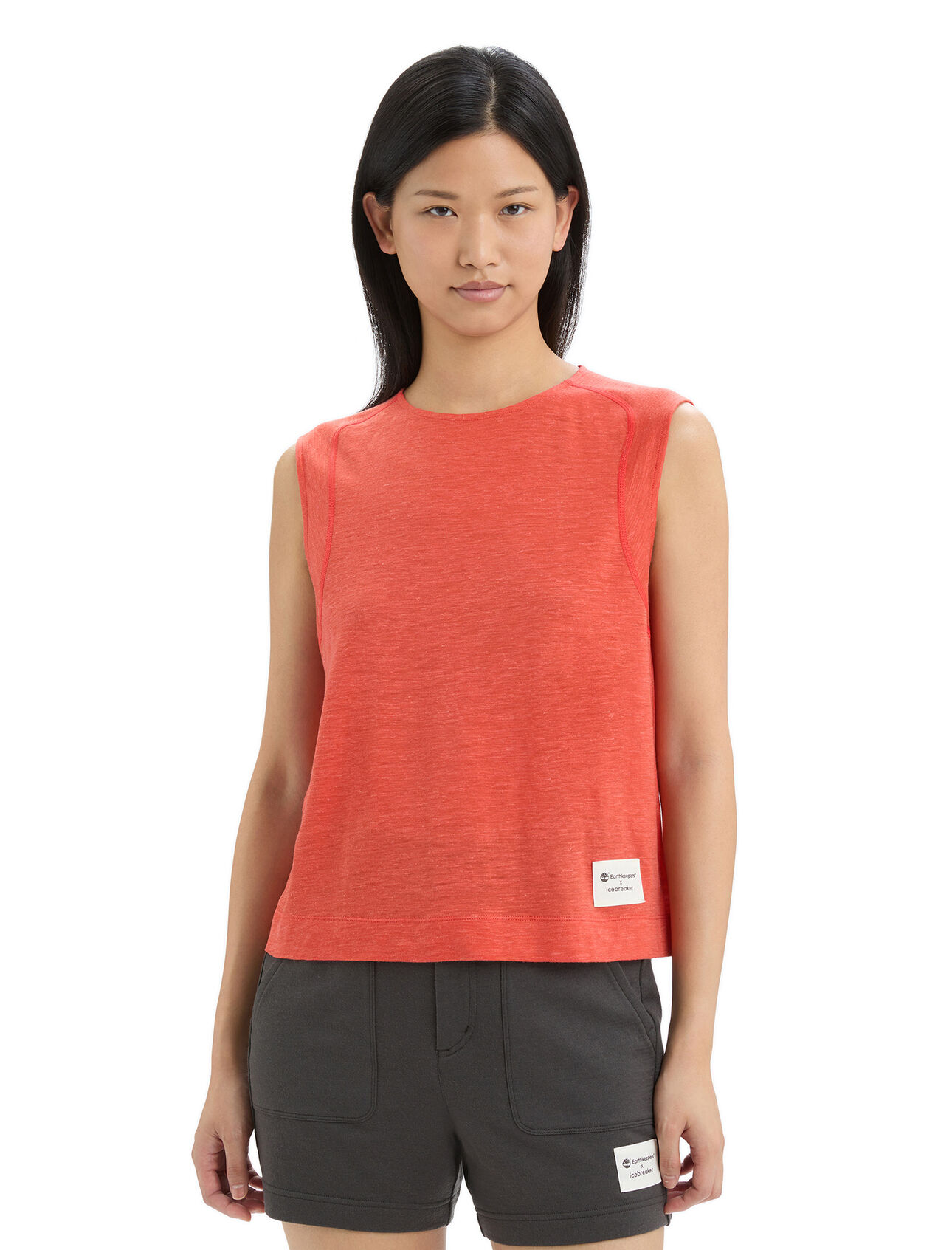 Womens Timberland x icebreaker Merino Linen Sleeveless Top Designed in collaboration with Timberland, the Timberland x icebreaker Merino Linen Sleeveless Top is a casual warm-weather piece that blend the natural performance of merino with the soft, airy comfort of linen. 