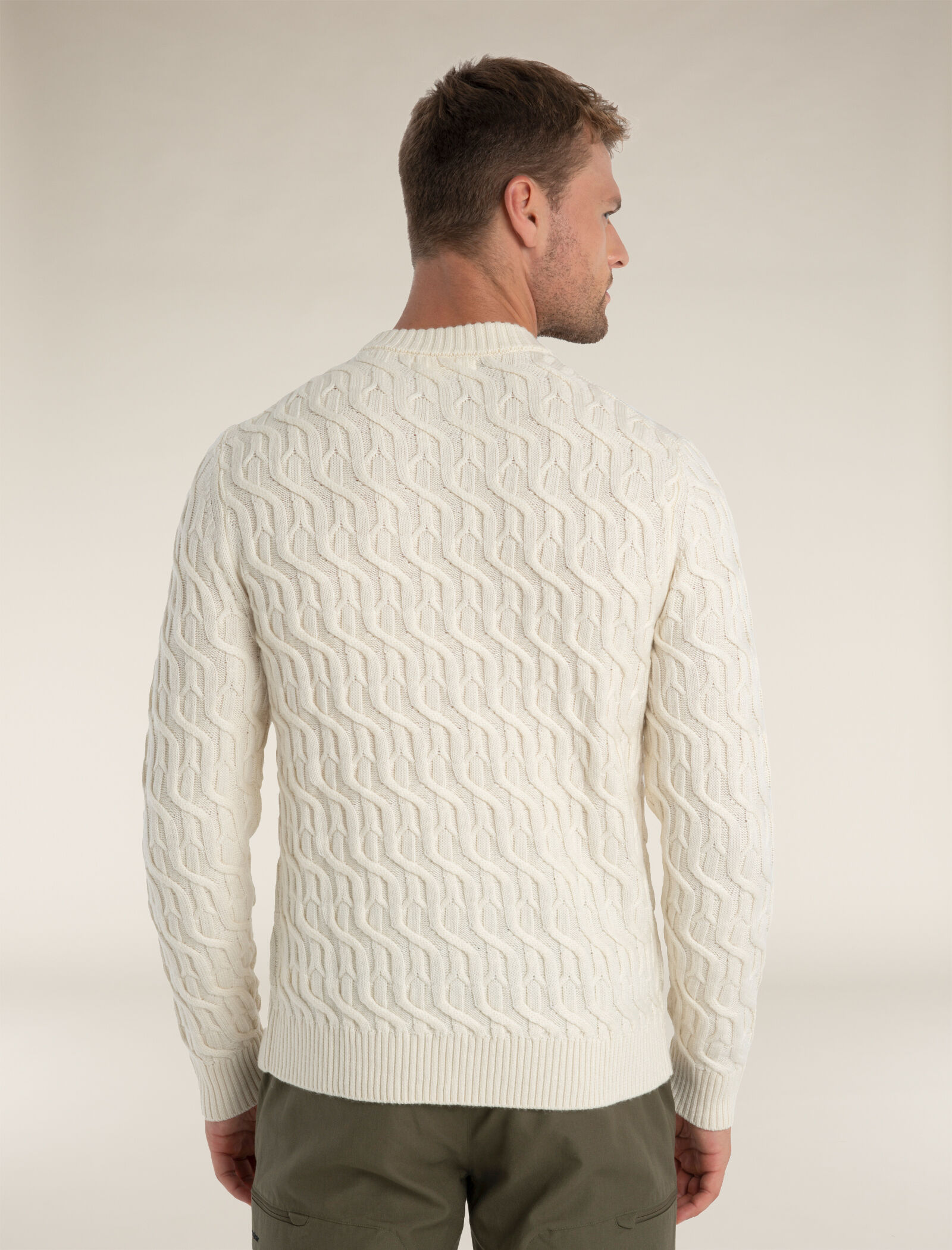 White knitted shop jumper mens