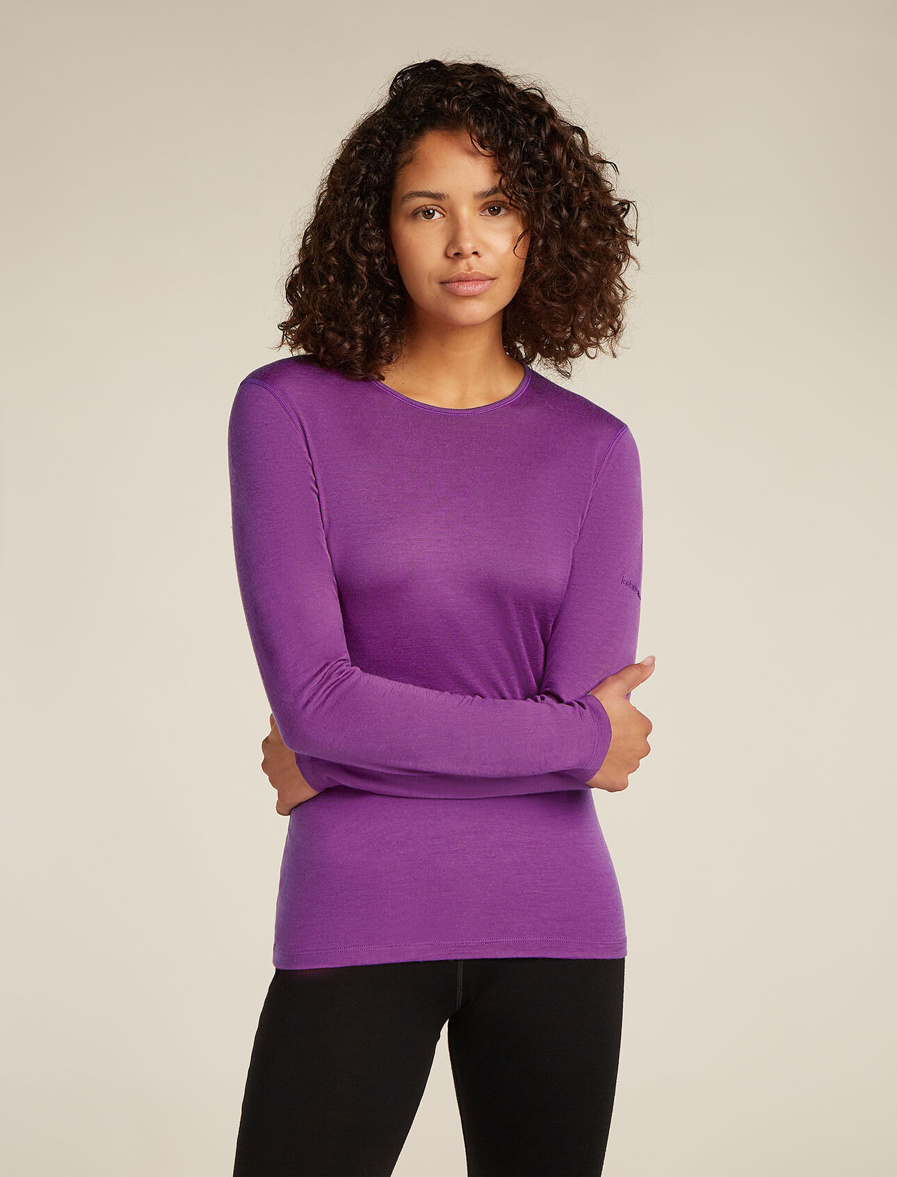 Merino 200 Oasis Thermo-Langarmshirt mit Rundhalsausschnitt