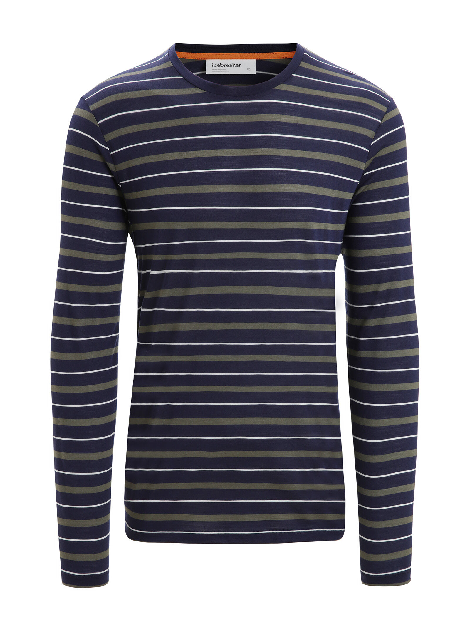 Merino Wave Long Sleeve Stripe T Shirt Icebreaker EU