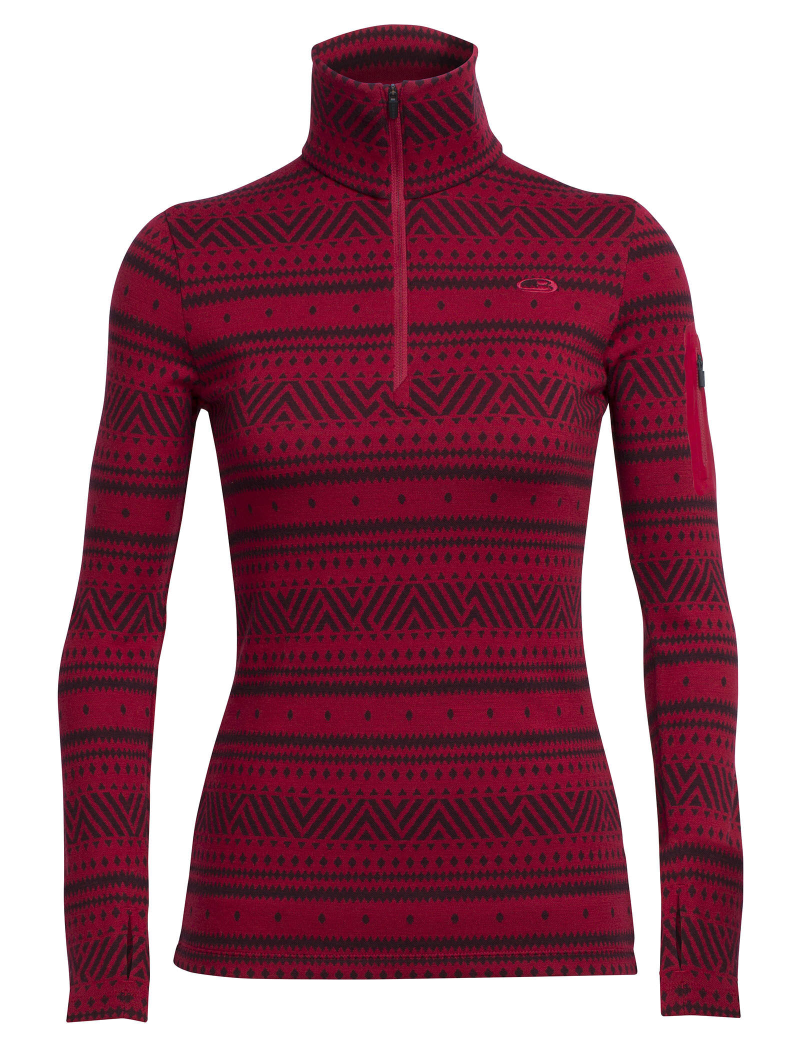 Vertex Long Sleeve Half Zip Icon Fairisle Icebreaker US