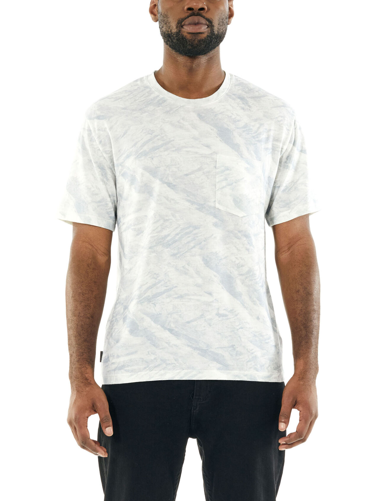 Merino 200 T-Shirt mit Brusttasche IB Glacier