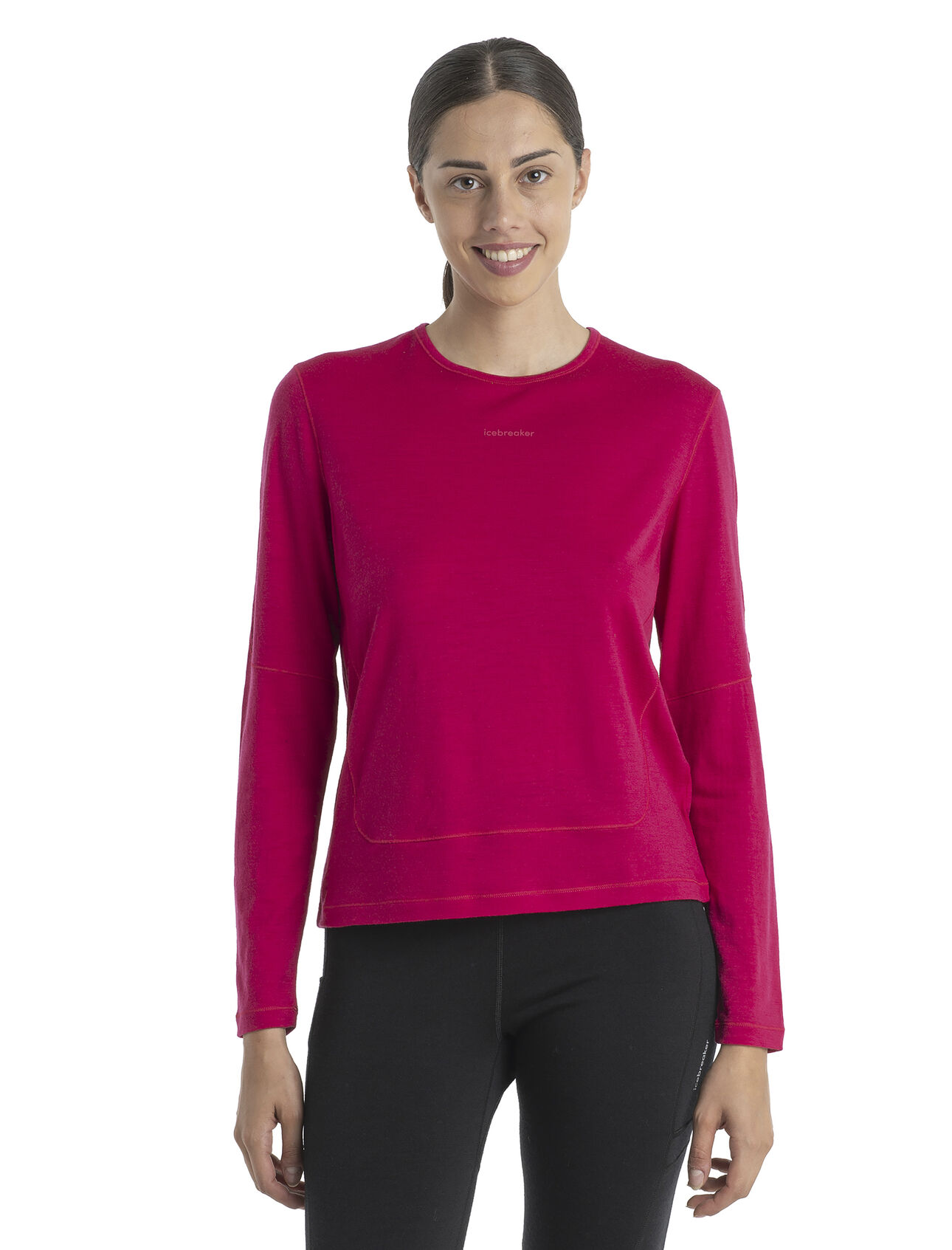 Womens 200 ZoneKnit™ Merino Energy Wind Long Sleeve T-Shirt A highly breathable midweight top for high-output activities, the 200 ZoneKnit™ Energy Wind Long Sleeve T-Shirt features a body-mapped combination of Cool-Lite merino jersey and ultra-breathable eyelet mesh to help keep you cool.