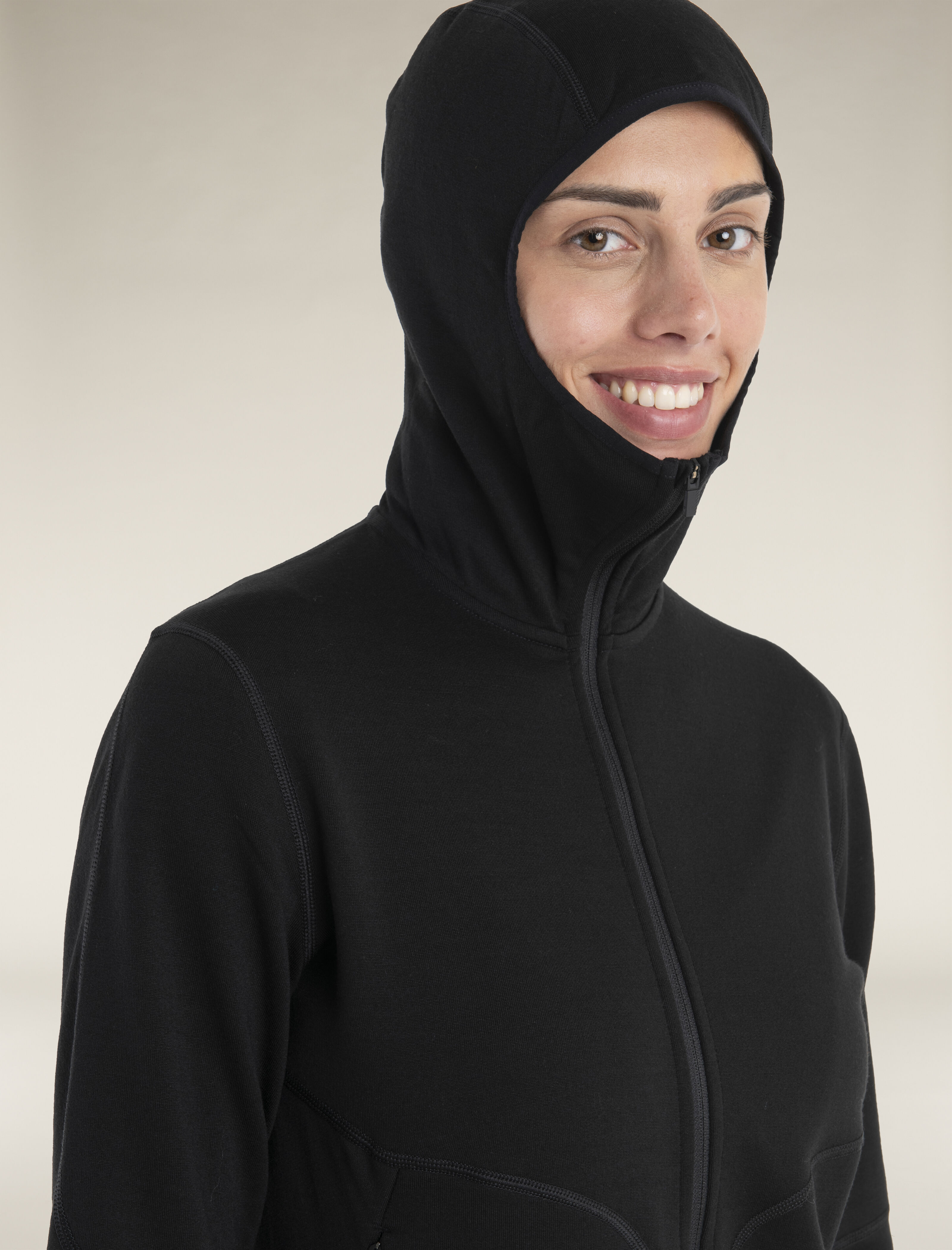 Merino 560 Realfleece Elemental Long Sleeve Zip Hoodie Icebreaker UK