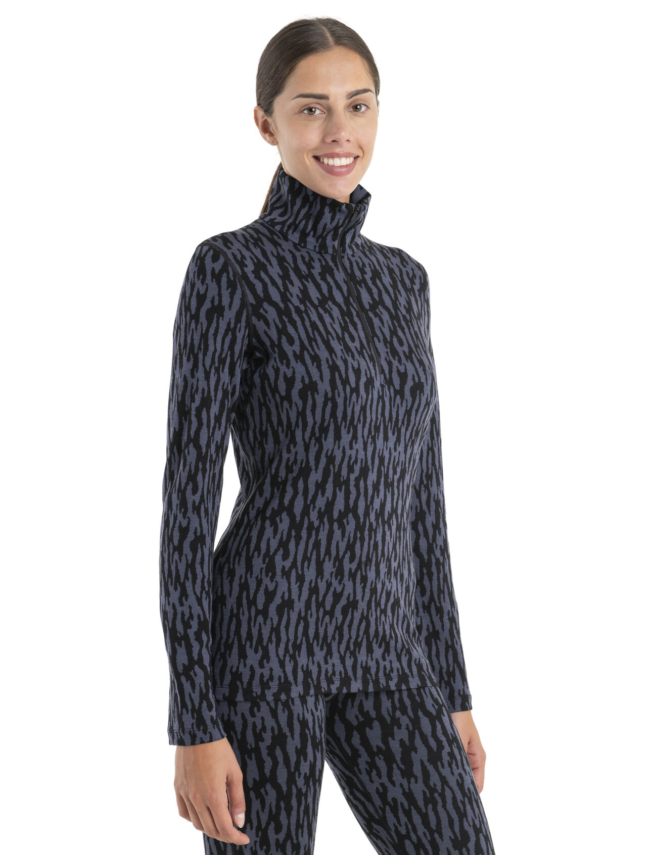 Merino 260 Vertex Long Sleeve Half Zip Thermal Top Glacial Flow