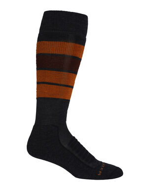 Merino Ski+ Medium Over the Calf Socks Heritage Stripe