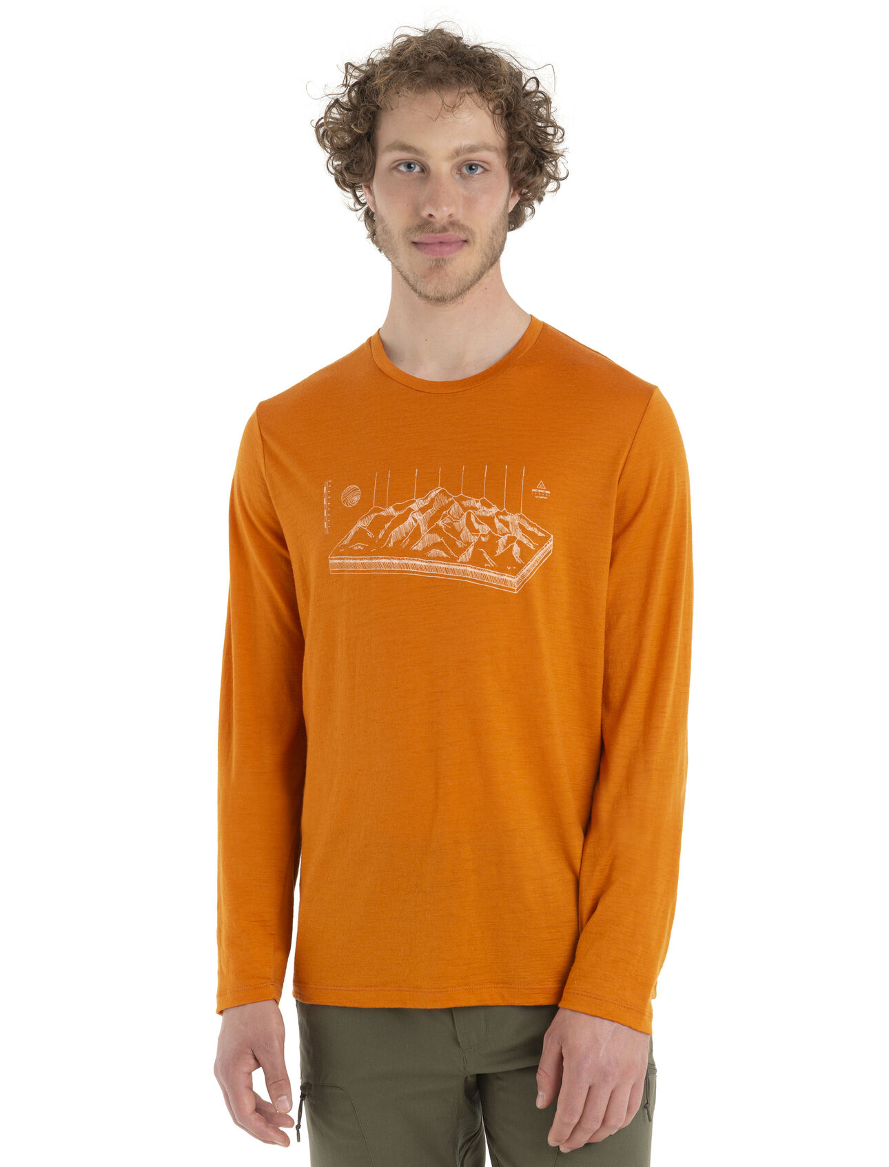 Icebreaker Tech Lite II SS Tee Ski Stripes - Camiseta lana merino - Hombre