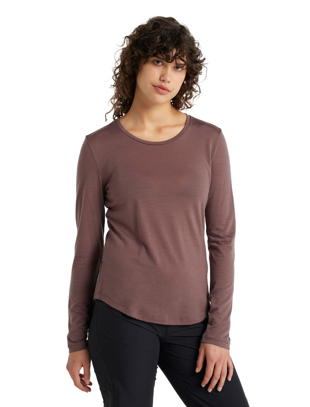 Cool-Lite™ Merino Sphere Long Sleeve Low Crewe T-Shirt