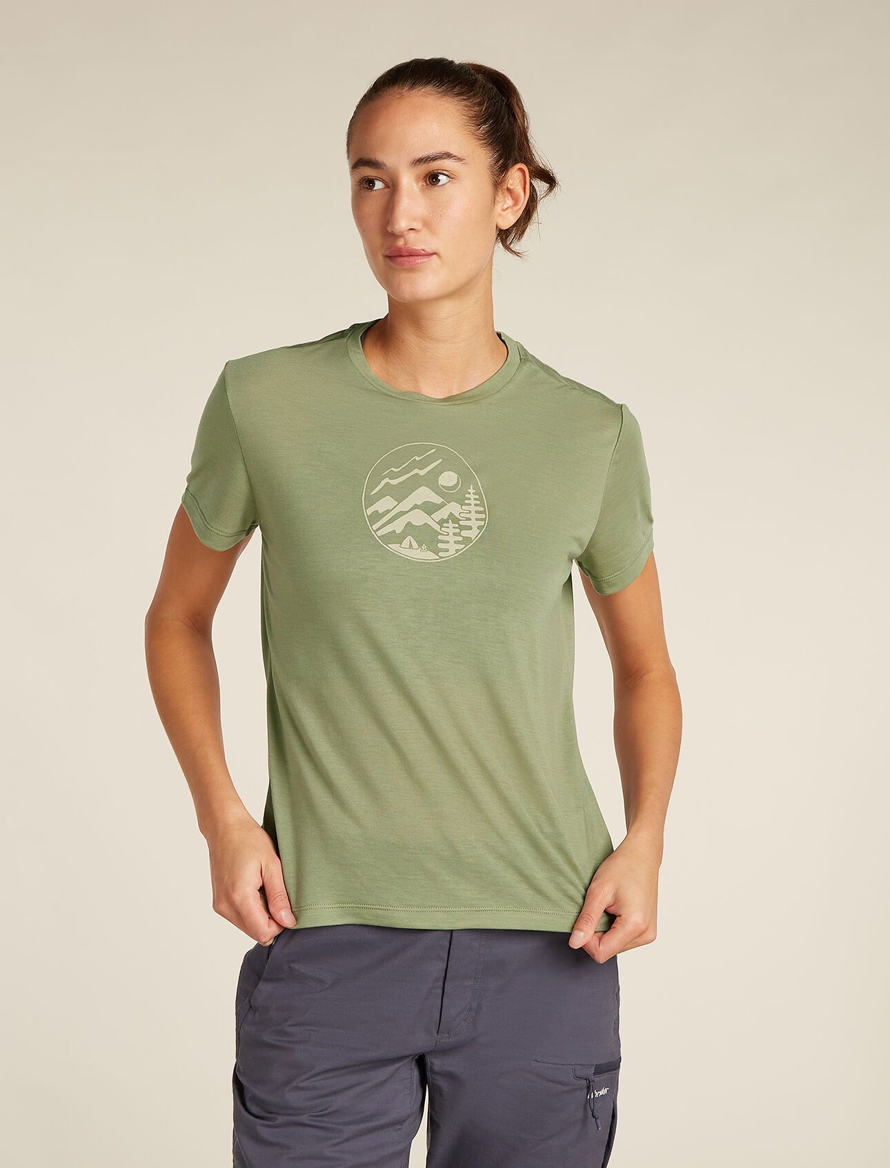 T-shirt manches courtes mélange mérinos Core Camping Circle