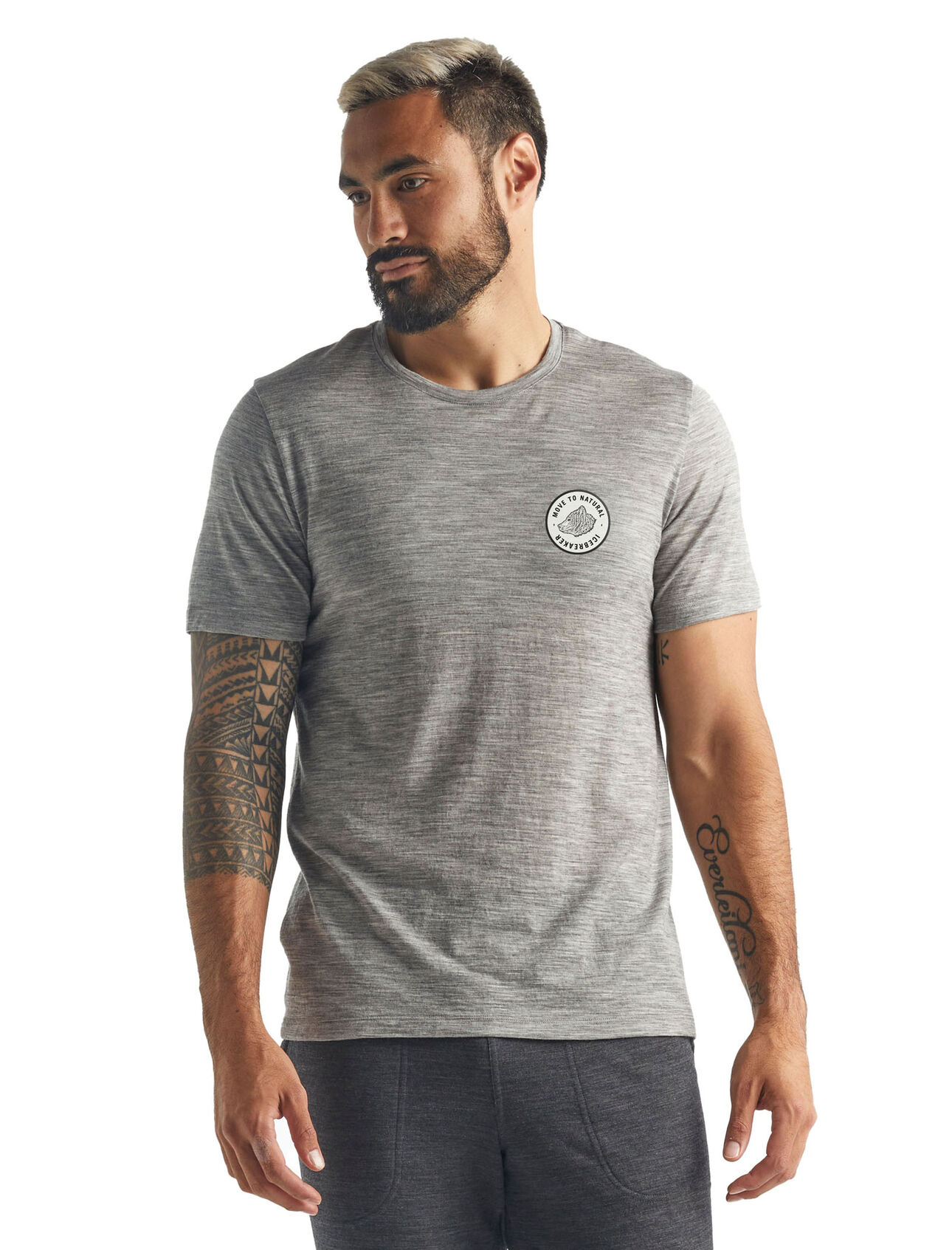 T-shirt in lana merino Tech Lite Short Sleeve Crewe Move to Natural