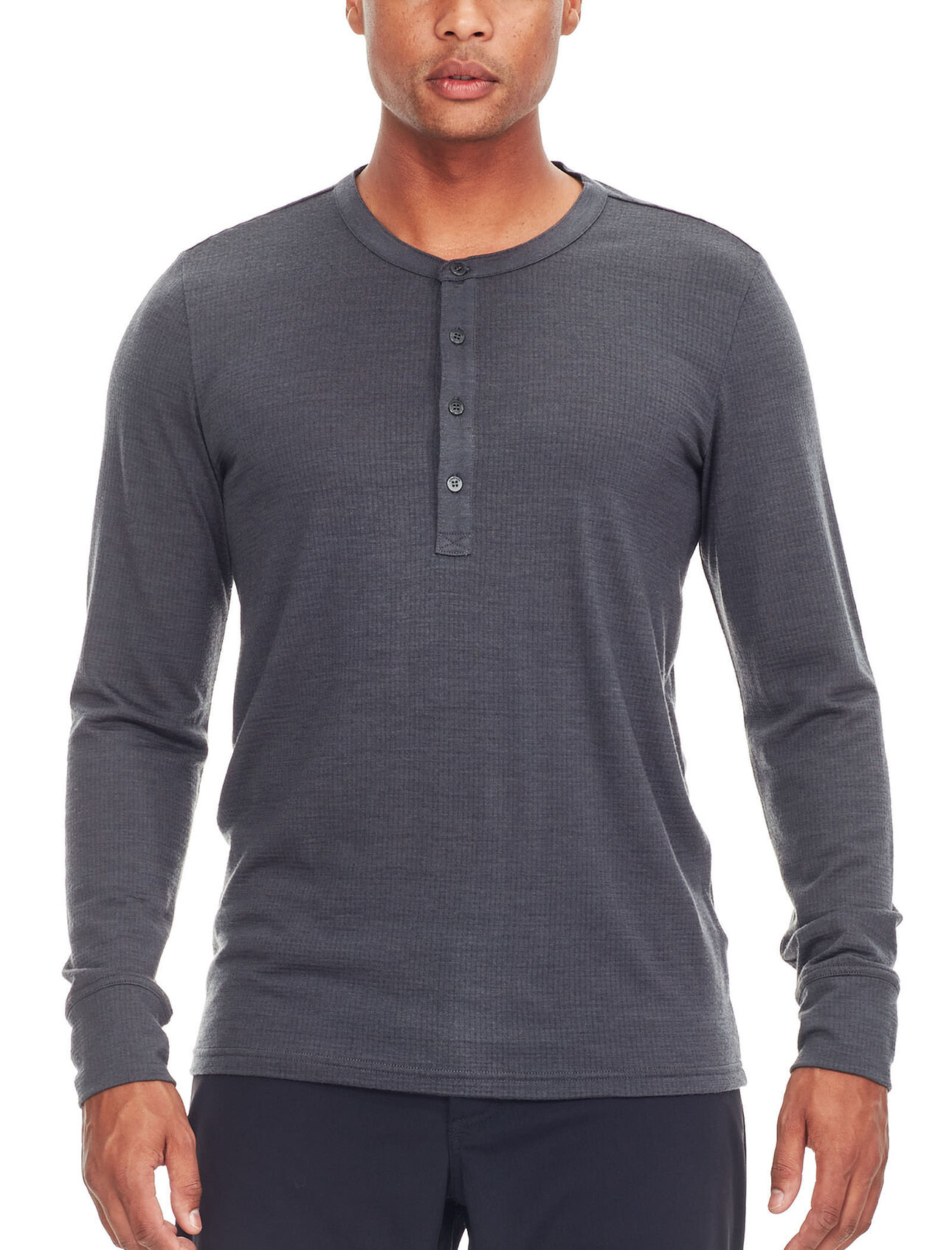 Mens Merino Trailhead Long Sleeve Henley Top Icebreaker