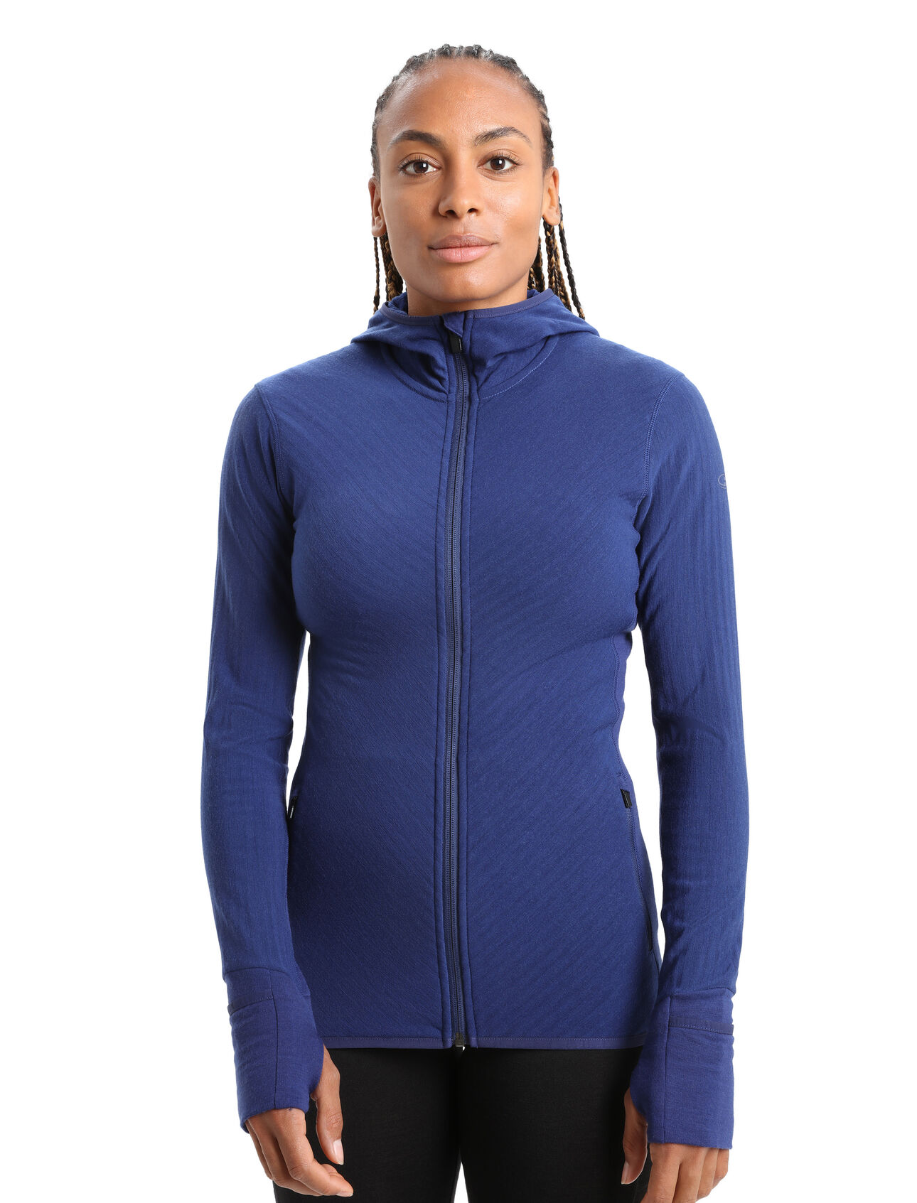 RealFleece™ Descender mid layer met lange mouwen, rits en capuchon