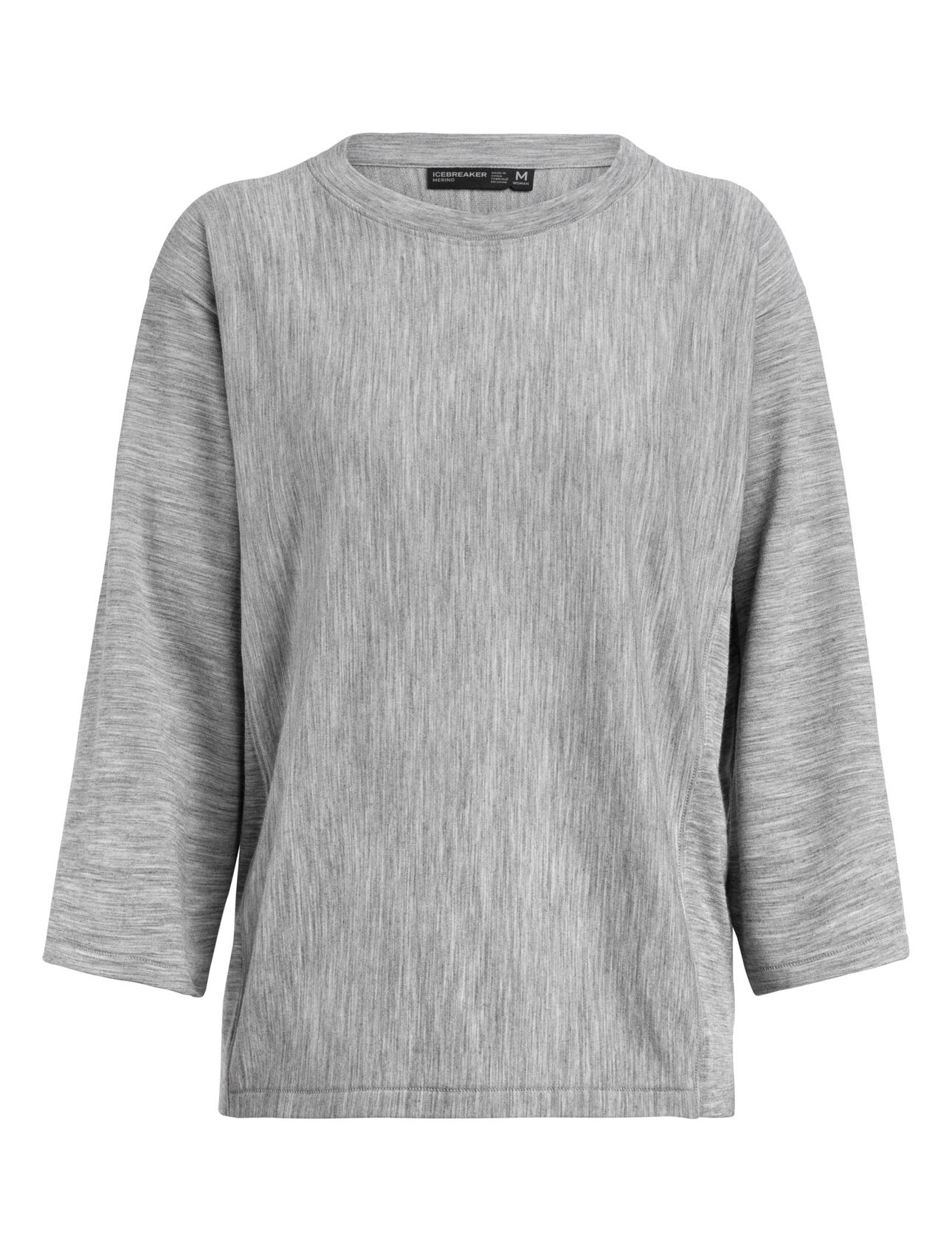 Womens Merino 旅 Tabi Micro Terry Laid Back Long Sleeve Crewe Top